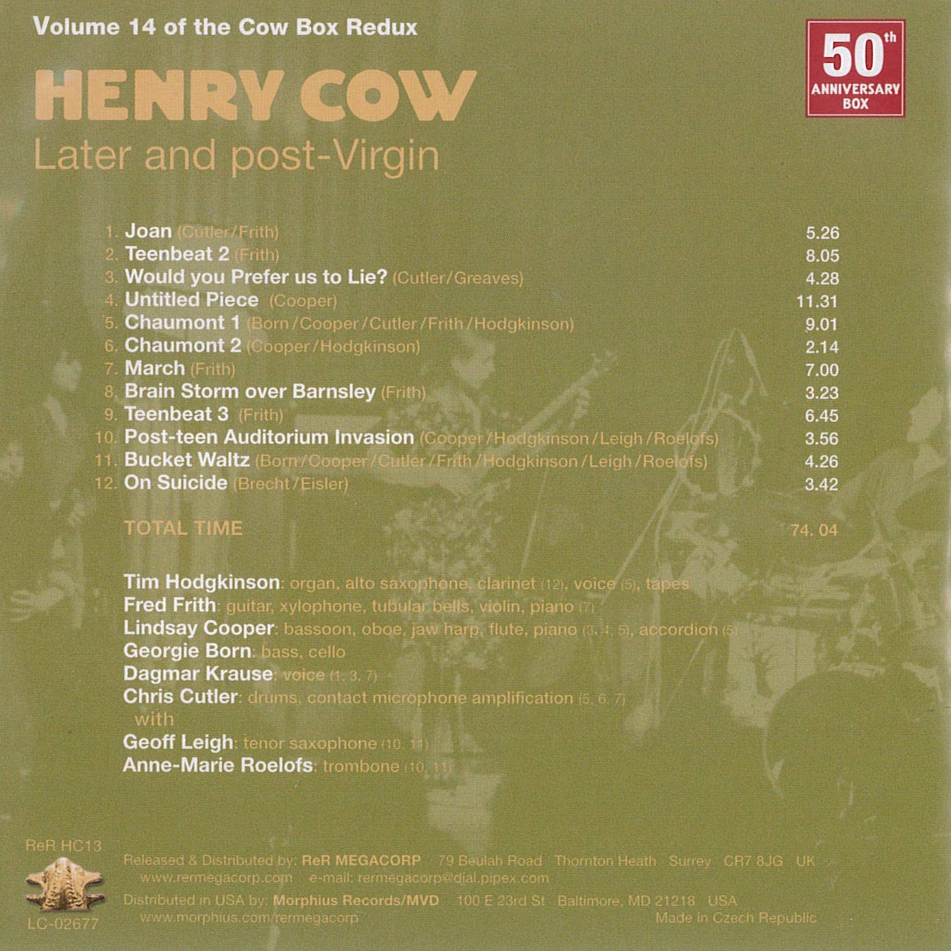Henry Cow Box Redux: The Complete Henry Cow