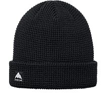 Burton Recycled Waffle Beanie, True Black, One Size