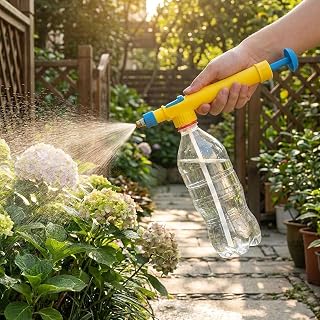 Hand Pump Sprayer, Adjustable Nozzle, Portable High Pressure for Lawn Garden