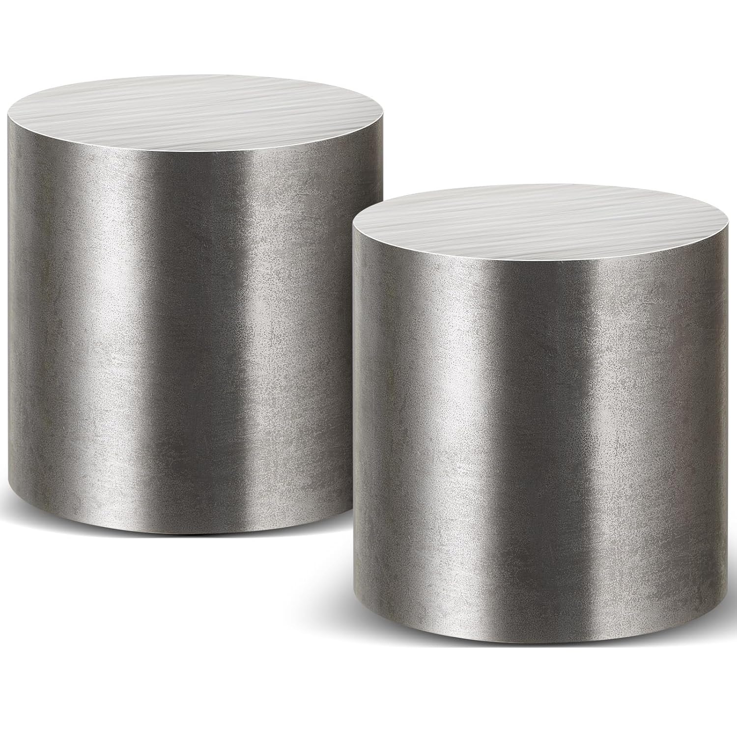 Zonon 2-Pack A36 Cold Rolled Steel Round Bars 3" Dia x 3" Length - Durable Rods for DIY Crafts Tools Gardening