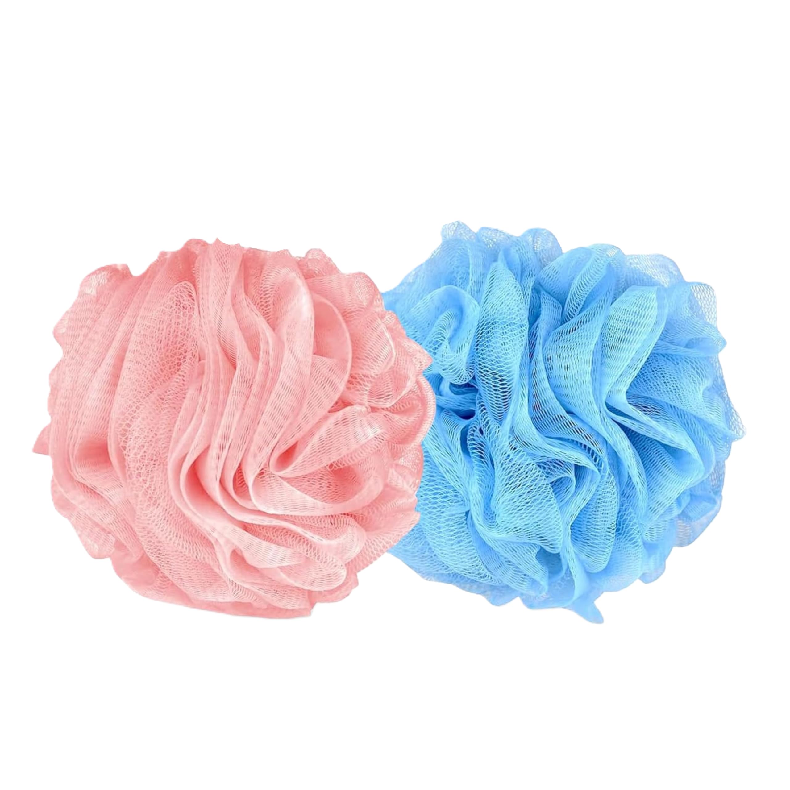 Skin Friendly Loofah Body Scrubber, 30g, 2 PC, Durable Exfoliating Shower Pouf with Hanging Loop, Shower Puff Mesh Bath Sponge.-image-22