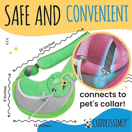 Miniatura 6 de Transportador de eslingas para mascotas, perro pequeño, gato, bolso portamascotas, seguro, reversible, cómodo, lavable a máquina, bolsa ajustable,