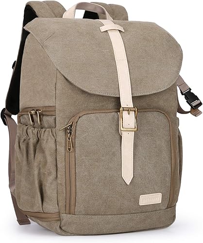 BAGSMAR - Mochila para cámara DSLR, mochila impermeable para fotógrafos, mochila de fotografía antirrobo con compartimento para laptop de 15