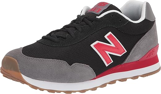 New Balance Men's 515 V3 Sneaker, Black/Team Red, 7