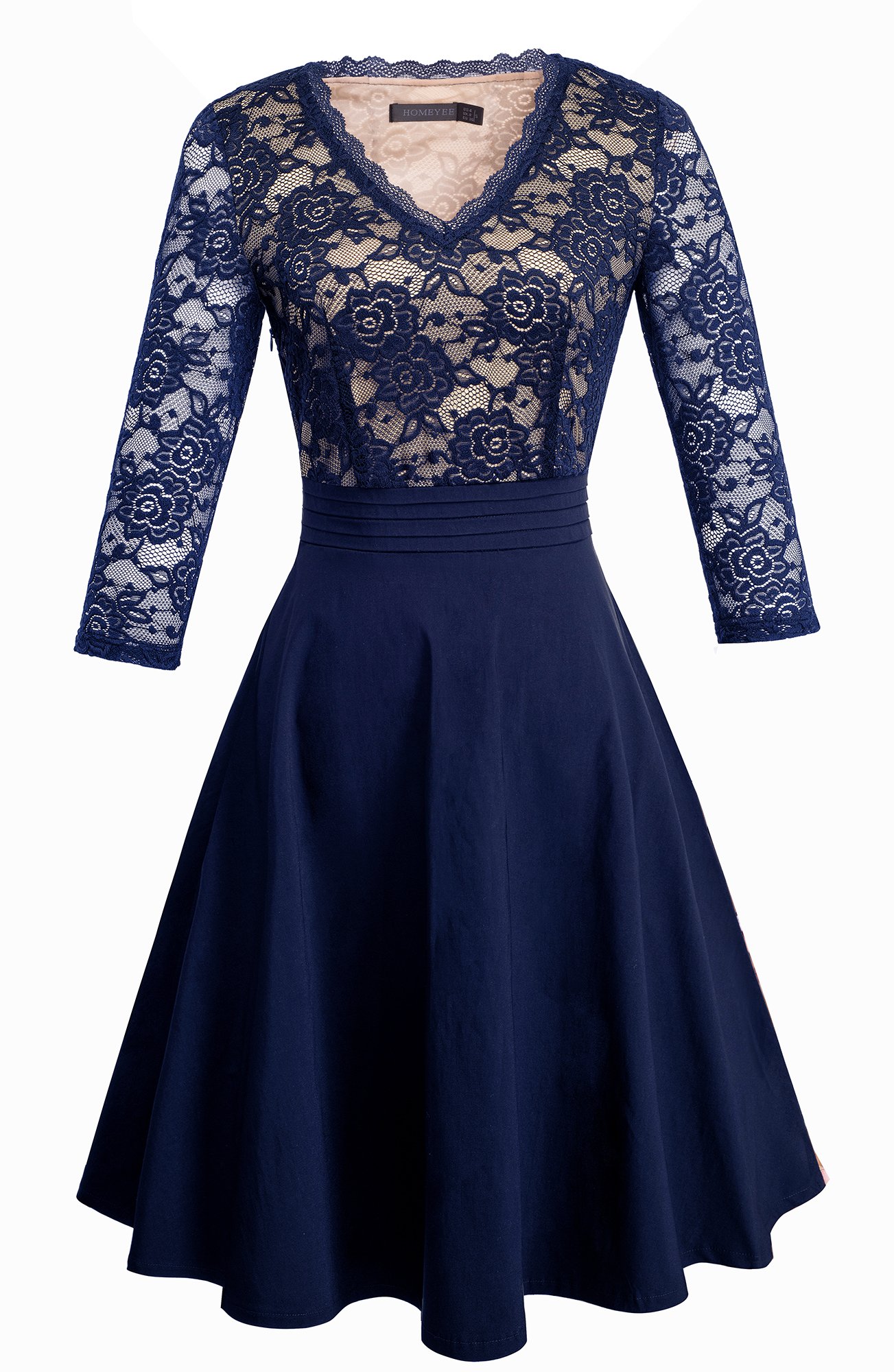 Homeyeewomens Chic V Neck Lace Patchwork Flare Party Dress A062 | Desertcart Gibraltar Homeyeewomens Chic V Neck Lace Patchwork Flare Party Dress A062 | Desertcart Gibraltar
