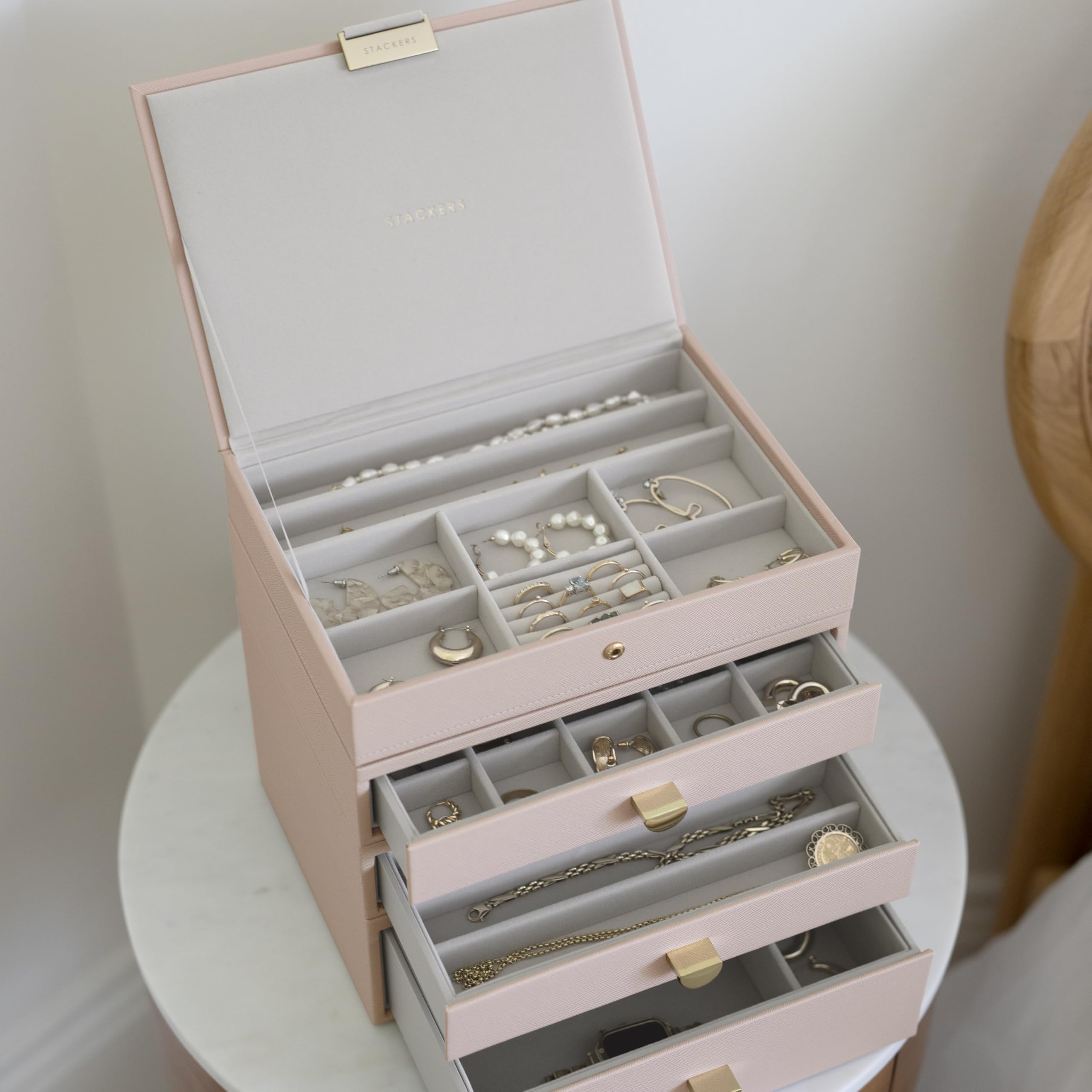 Stackers Blush + Champagne Gold Classic Hybrid Lot de 4