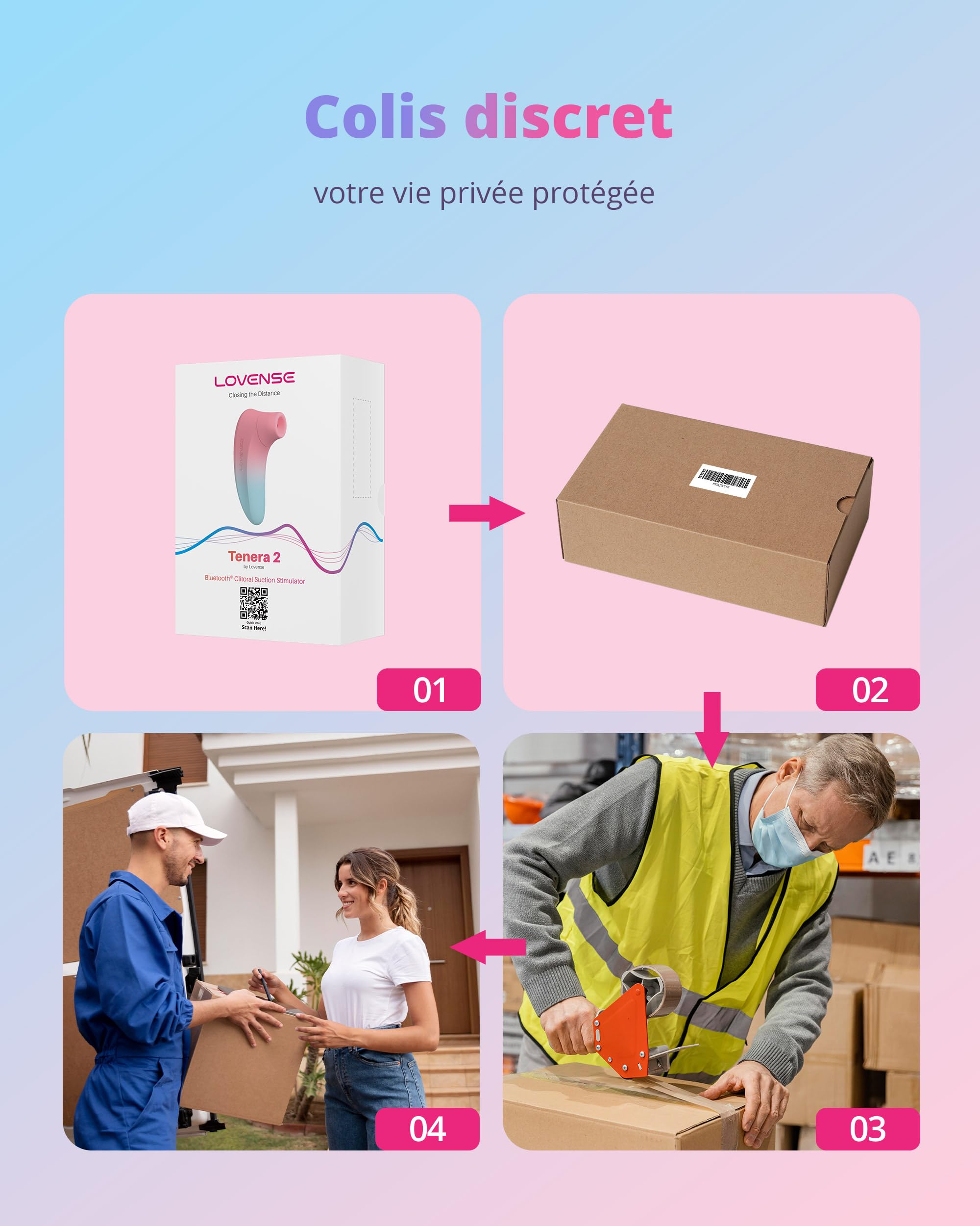 Lovense Tenera 2 Stimulateur Clitoridien à Succion Suceur de Clitoris | Vibromasseur Femme pour Couple Ondes d'Air Contrôle à Distance via Application, IPX7 Étanche, Discret, Stimulation des Tétons