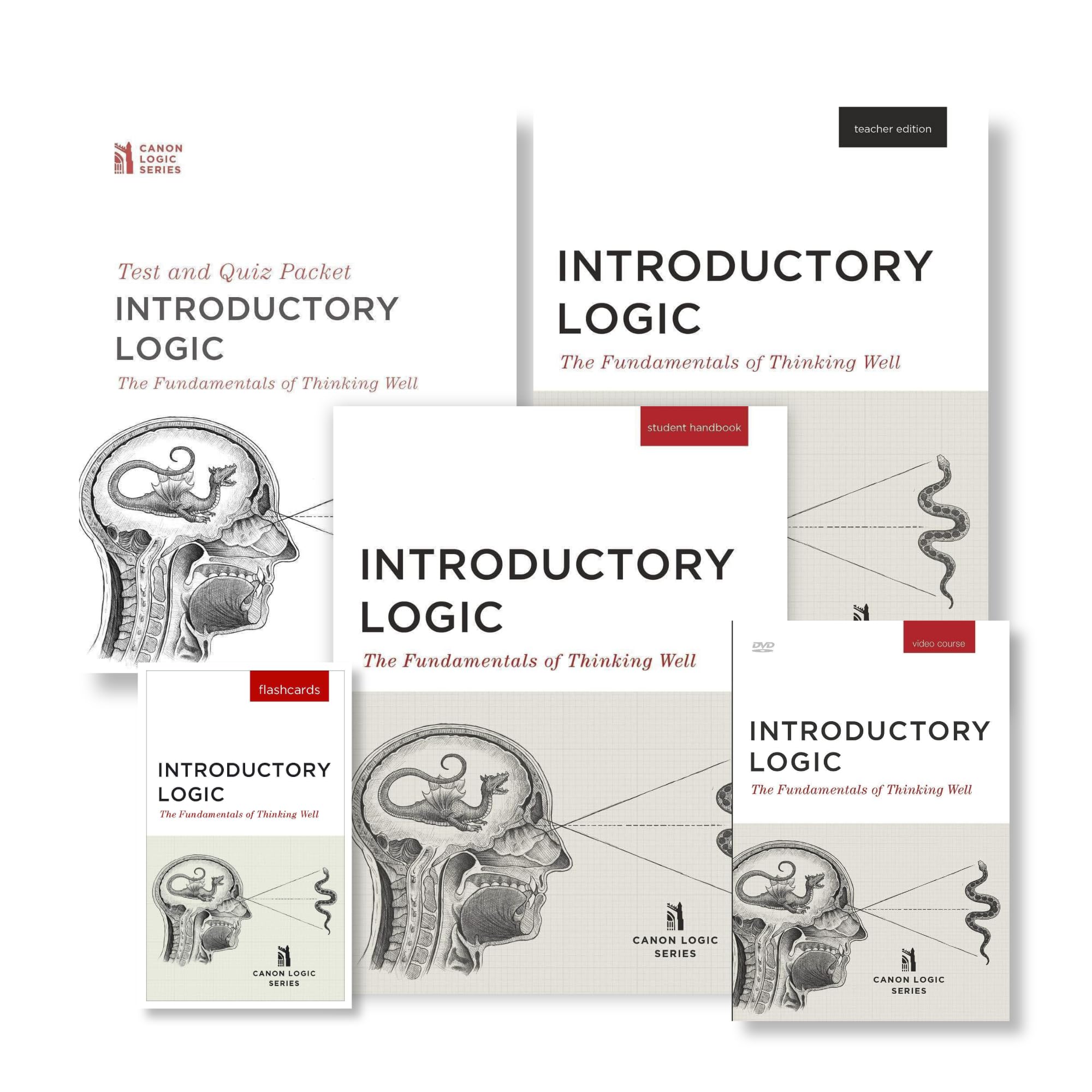 Introductory Logic, The Complete Curriculum Bundle for 7th Grade and Up - Student Textbook, Teacher’s Edition, Exam and Quiz Pack, DVD Course