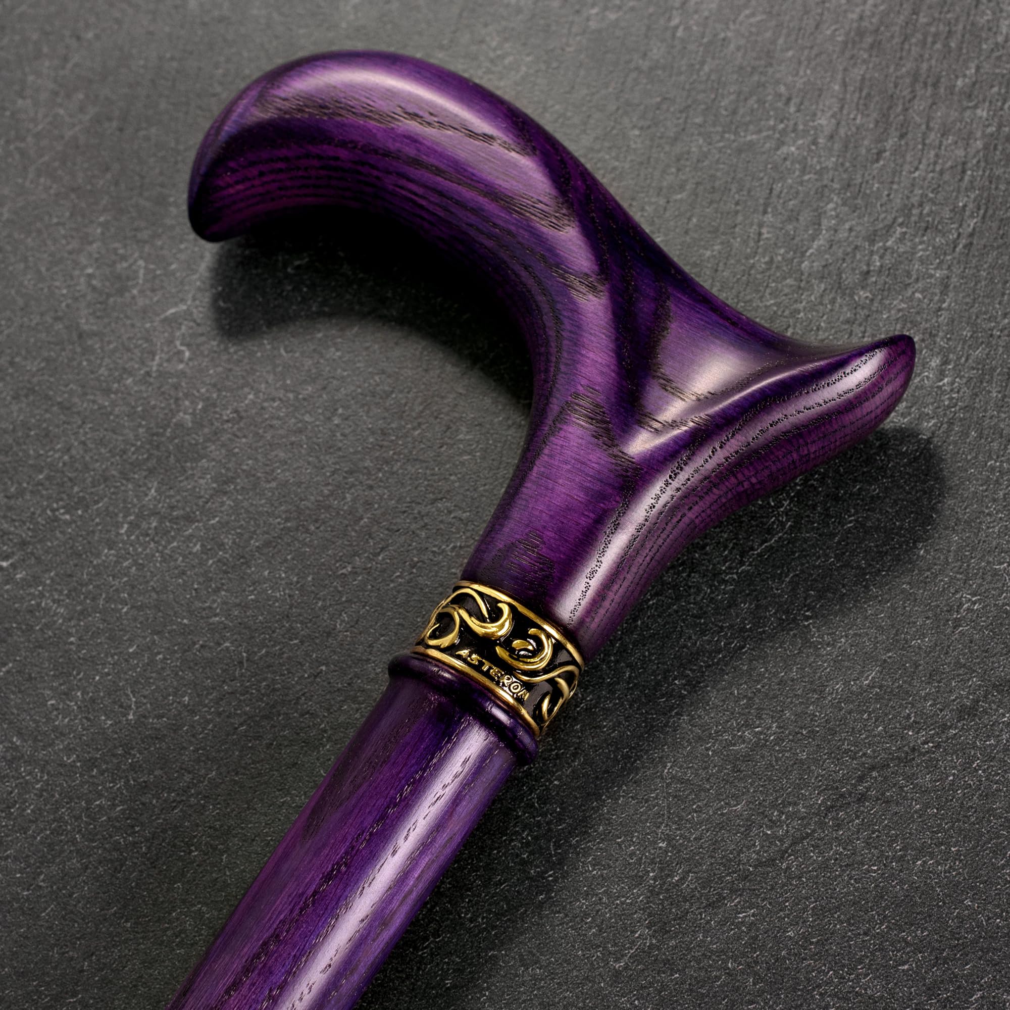 Asterom Bastone da passeggio fatto a mano, ergonomico, in legno, bastoni da passeggio da uomo, bastoni da donna per anziani, unico legno