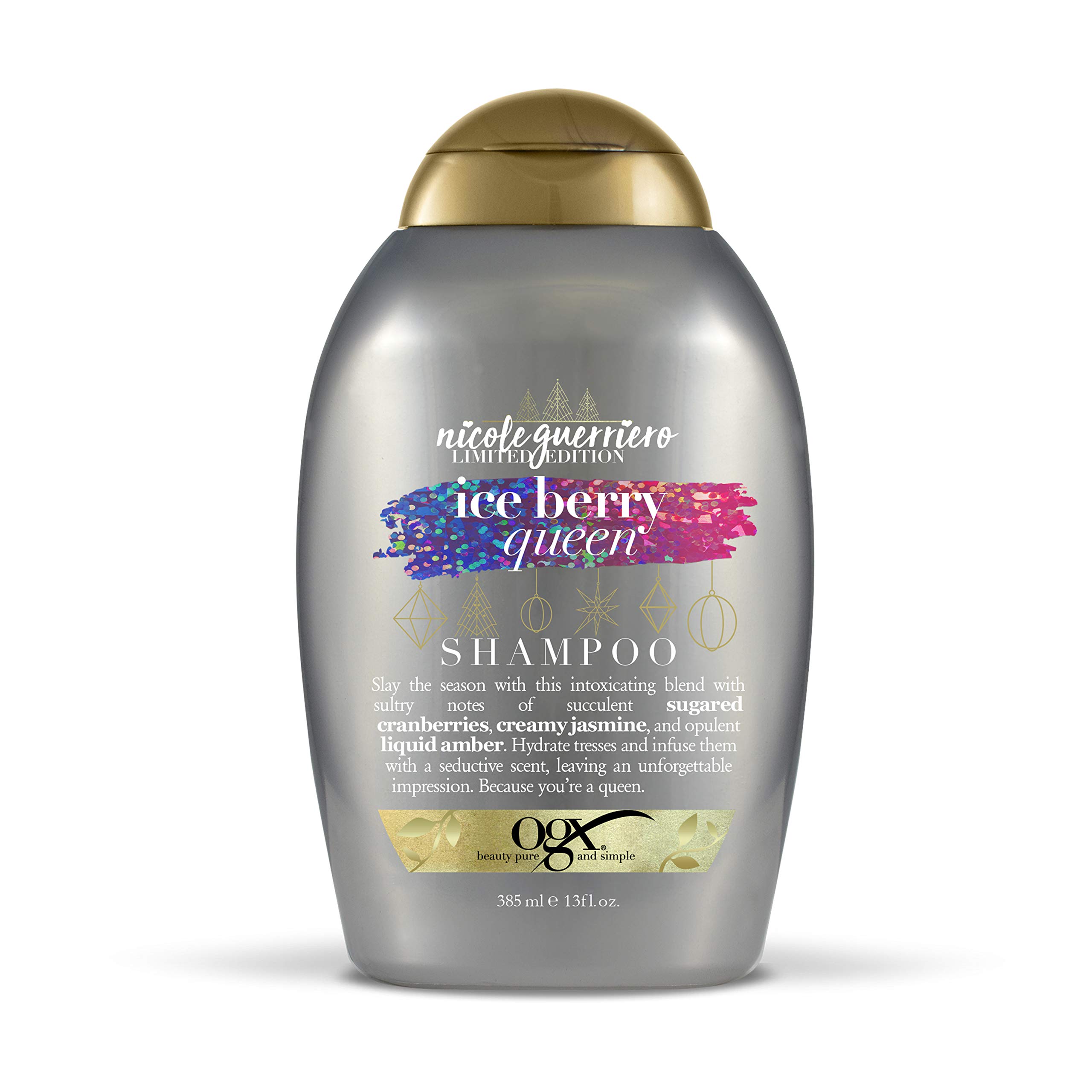 OGX Nicole Guerriero Limited Edition Ice Berry Queen Shampoo, 13 Ounce