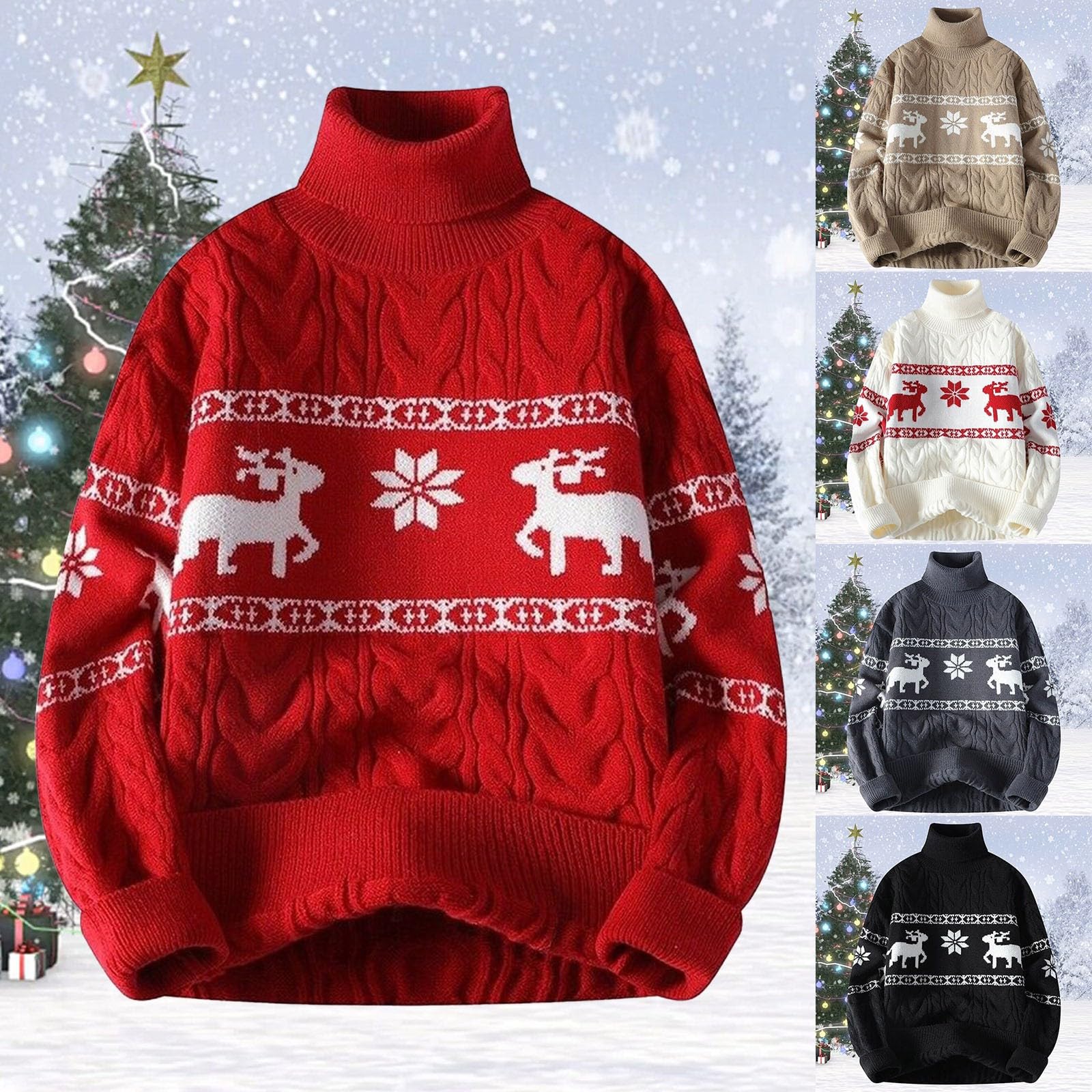 Maglione natalizio da uomo, divertente maglione natalizio Ugly Christmas Sweater Maglione con Reindeer Unisex Natale Natale maglione natalizio maglione unisex classico maglione invernale