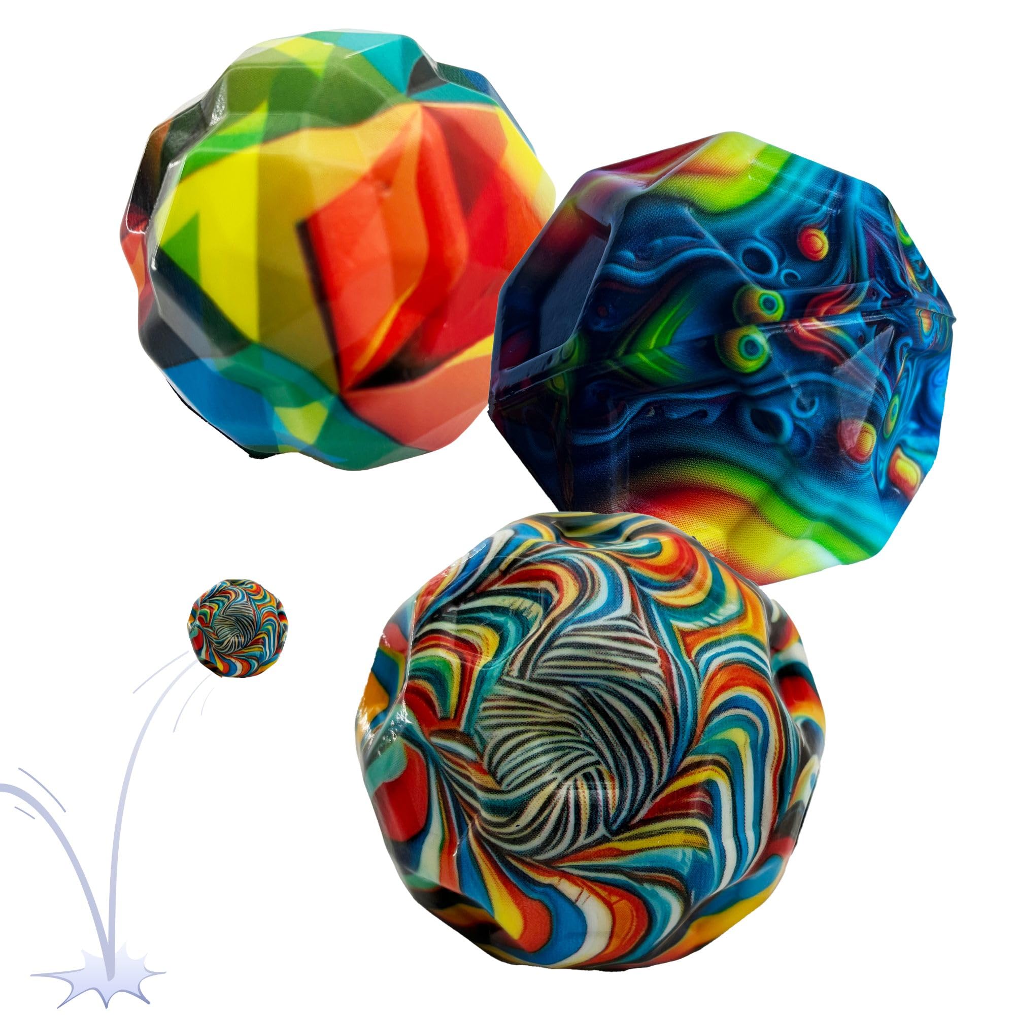 Schildkröt High Bounce Balls, 3 Pack, 6.3 cm Foam Balls, Huge Bounce, Versatile Exercise & Fun for Adults