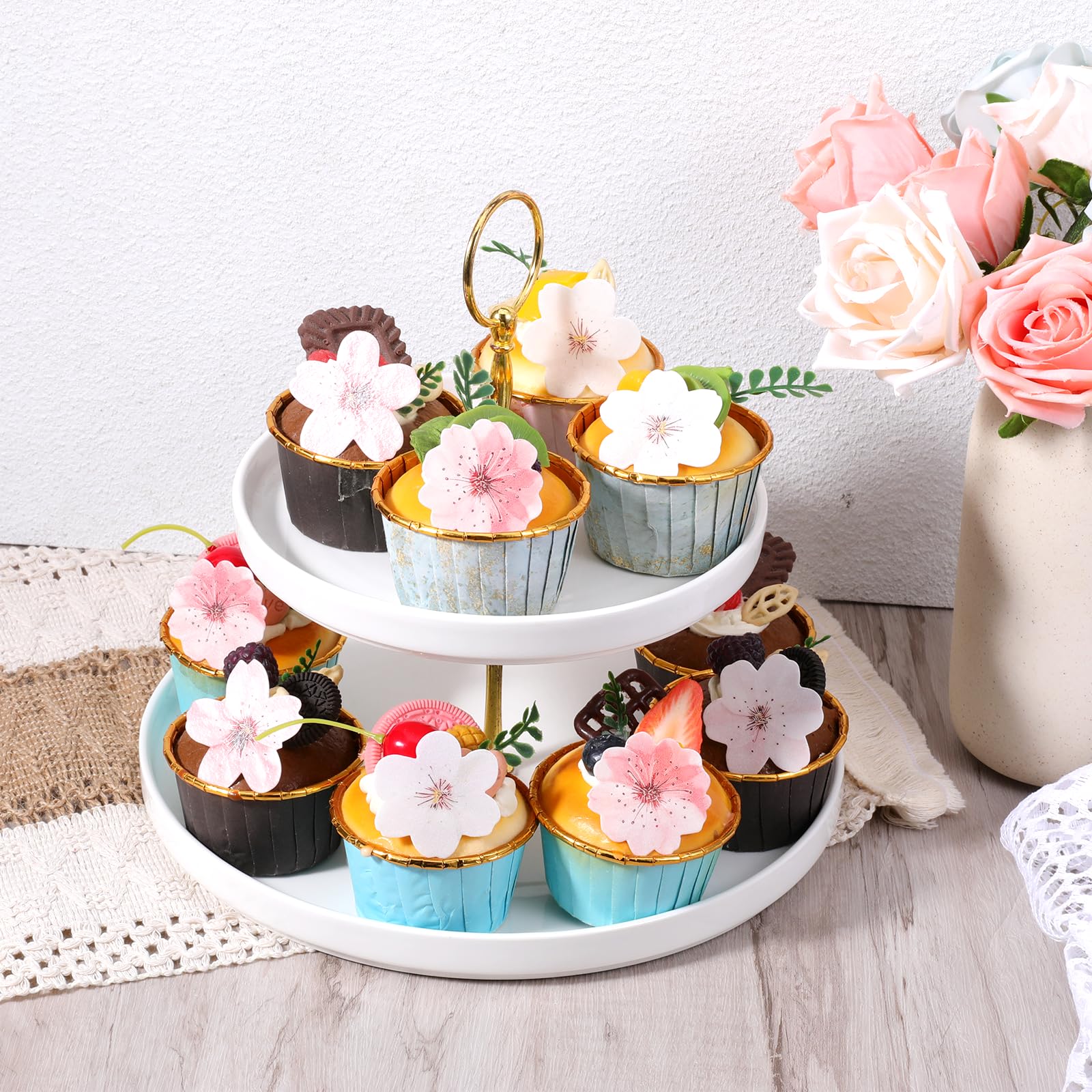 Duya Flor De Cerezo Estrella De Mar Para Cupcakes Pasteles - Creaciones Marypao