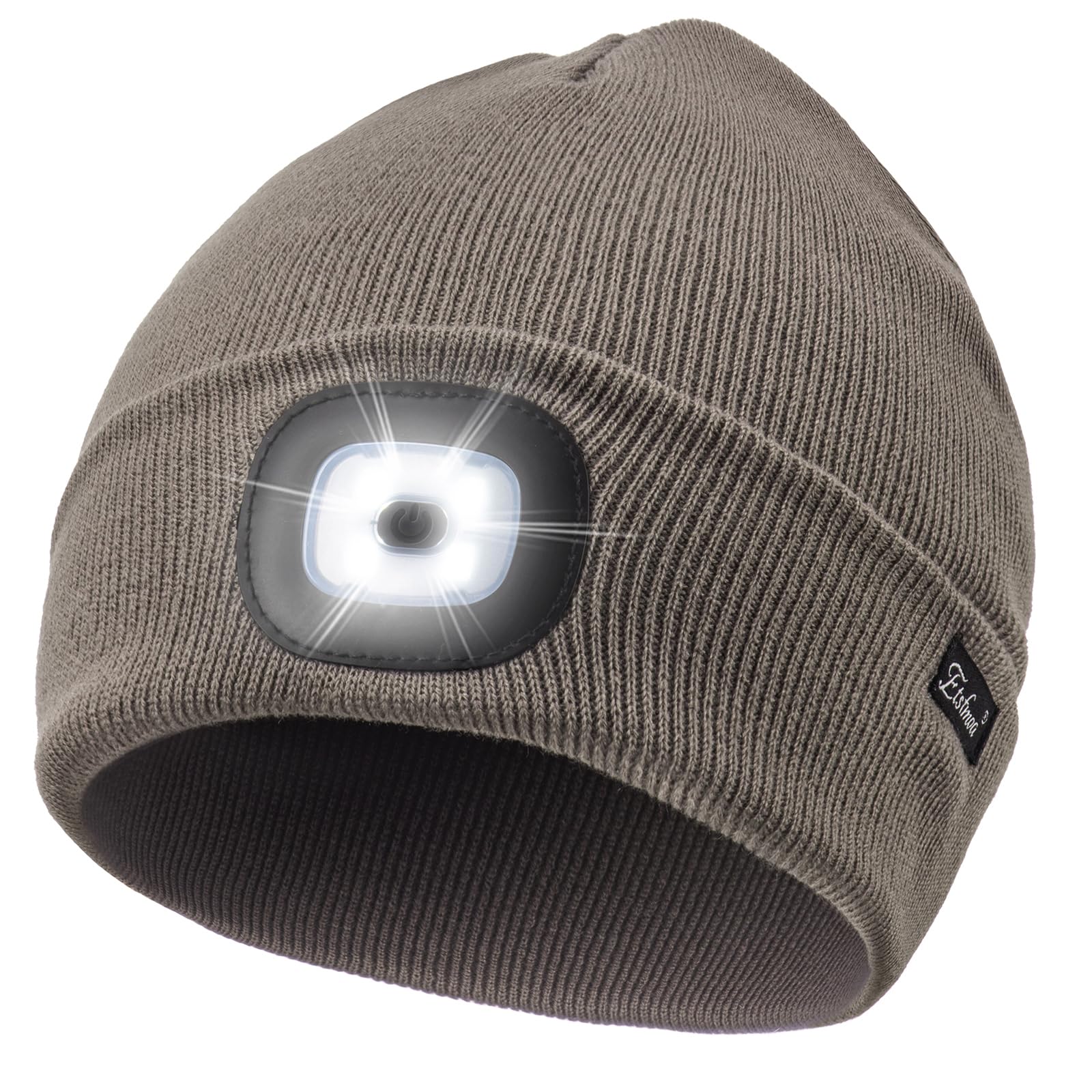 Etsfmoa Unisex Beanie with The Light, Gifts for Men Dad Father Winter Caps