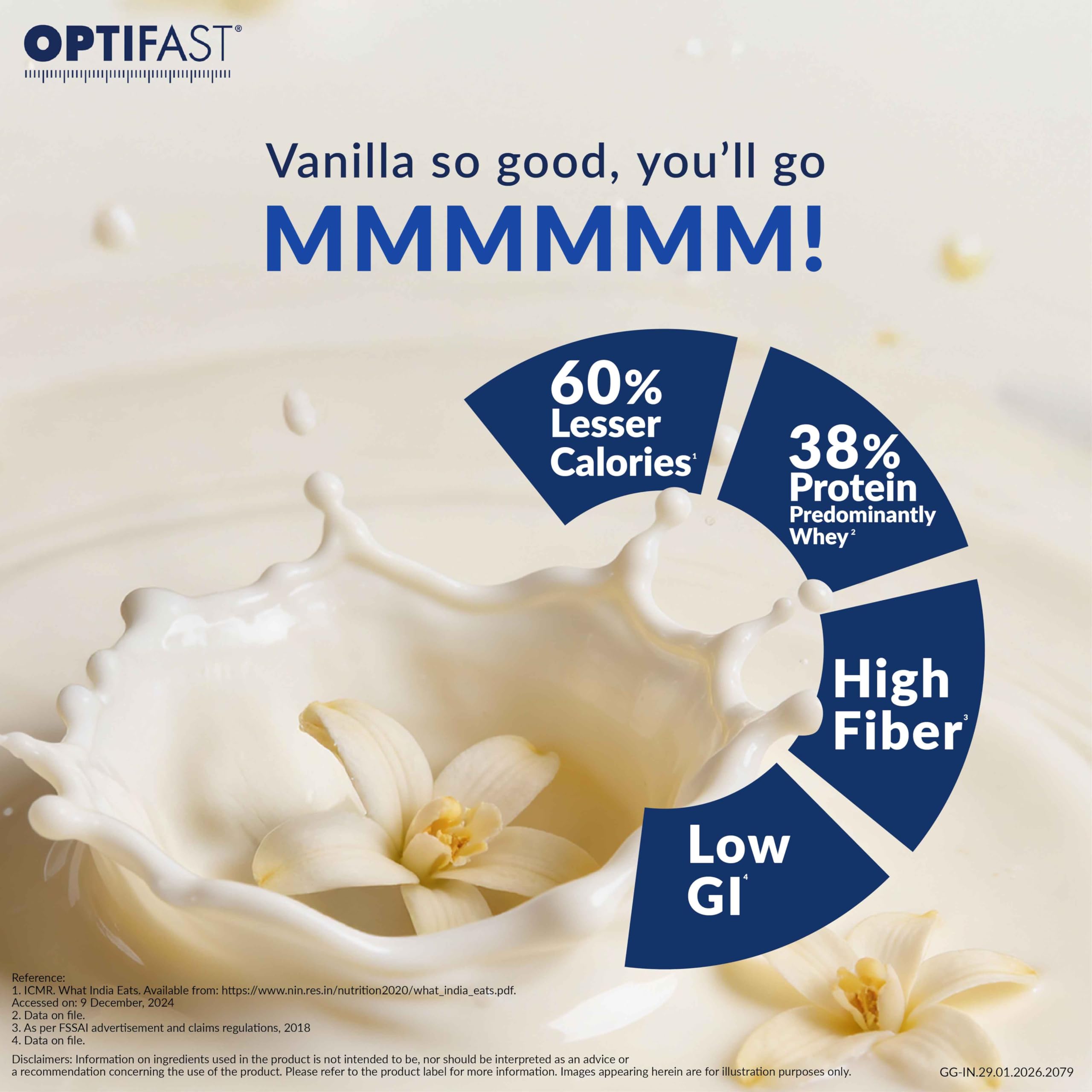 Nestlé Optifast Weight Management Shake | Vanilla Flavour | Scientifically Designed Weight Loss Diet | Meal Replacement Shake for Weight Loss | 400 G Jar 2