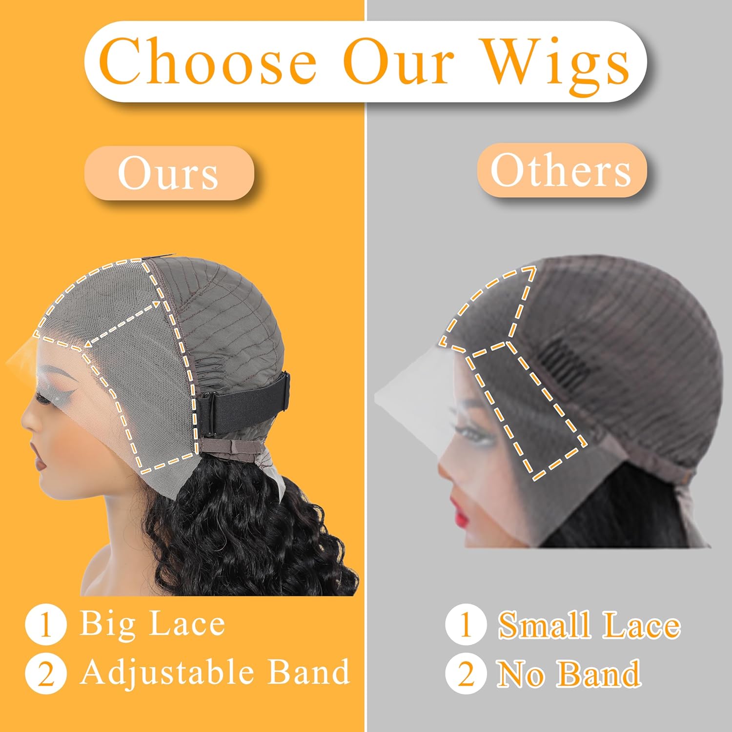 13x4 Deep Wave Lace Front Wigs Human Hair 200% Density Black Curly Human Hair Wig Short Natural Wigs for Black Women Transparent Lace Frontal Wig for Daily Wear 12 Inch