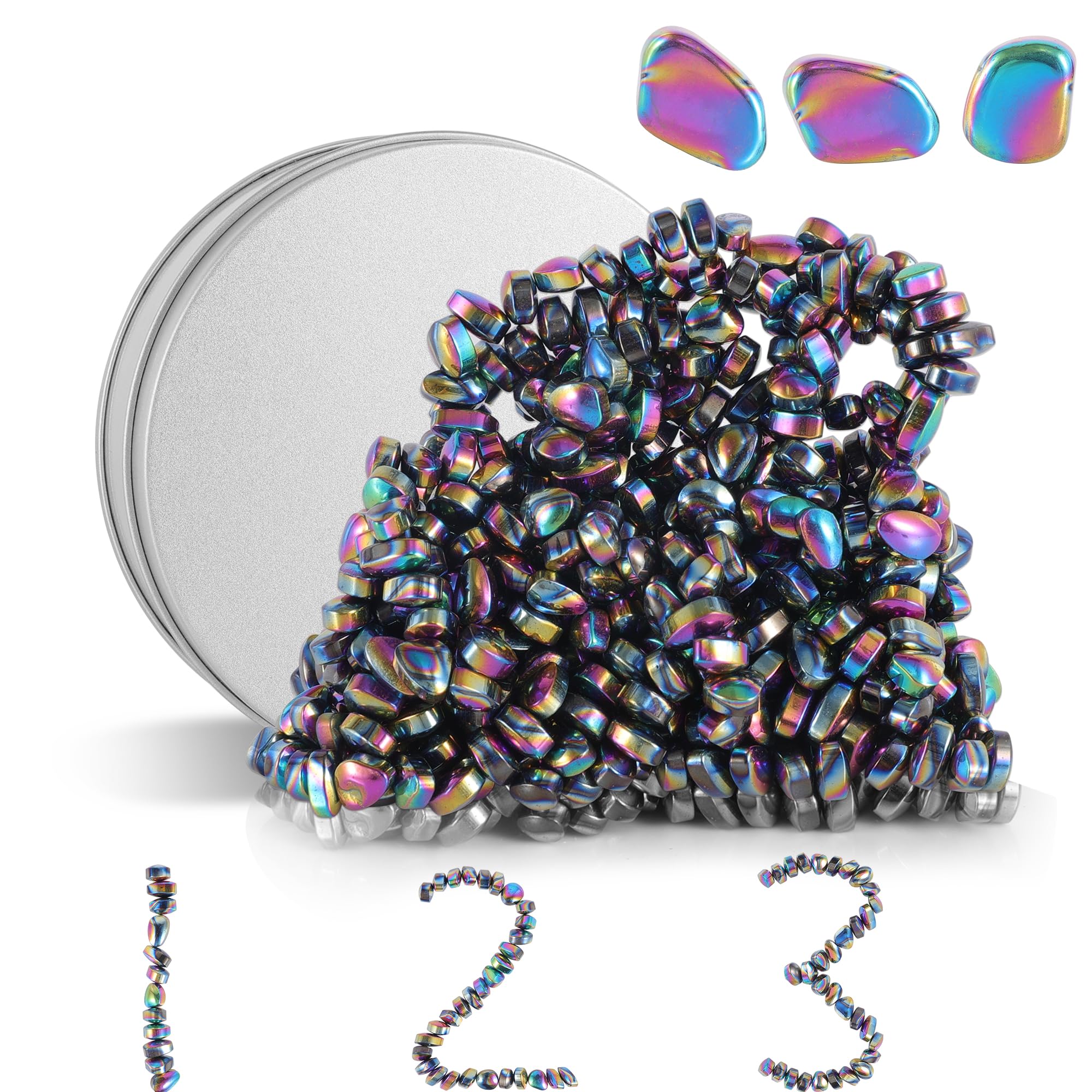 Ferrite Putty，600+ Colorful Weak Magnetic Stones，Fidget Toys for Office and Desk Toys for Adults， Relieve Anxiety and Stress, Fidget Magnet Putty