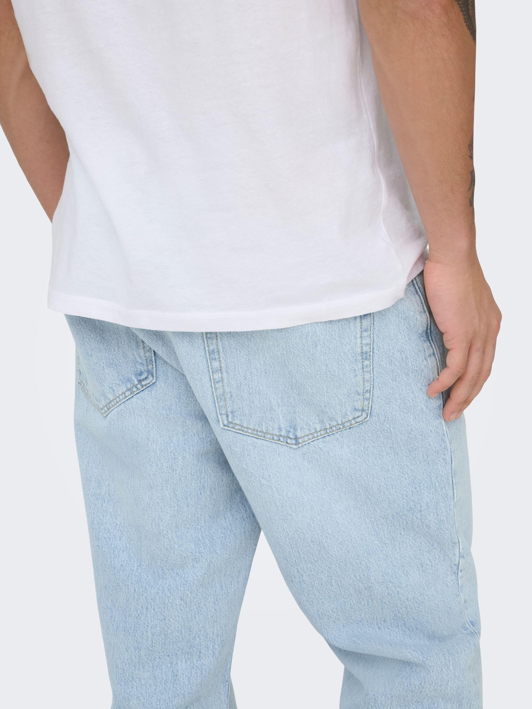 Only & Sons Loose fit Jeans ONSEDGE Mid Rise Straight Fit Jeans
