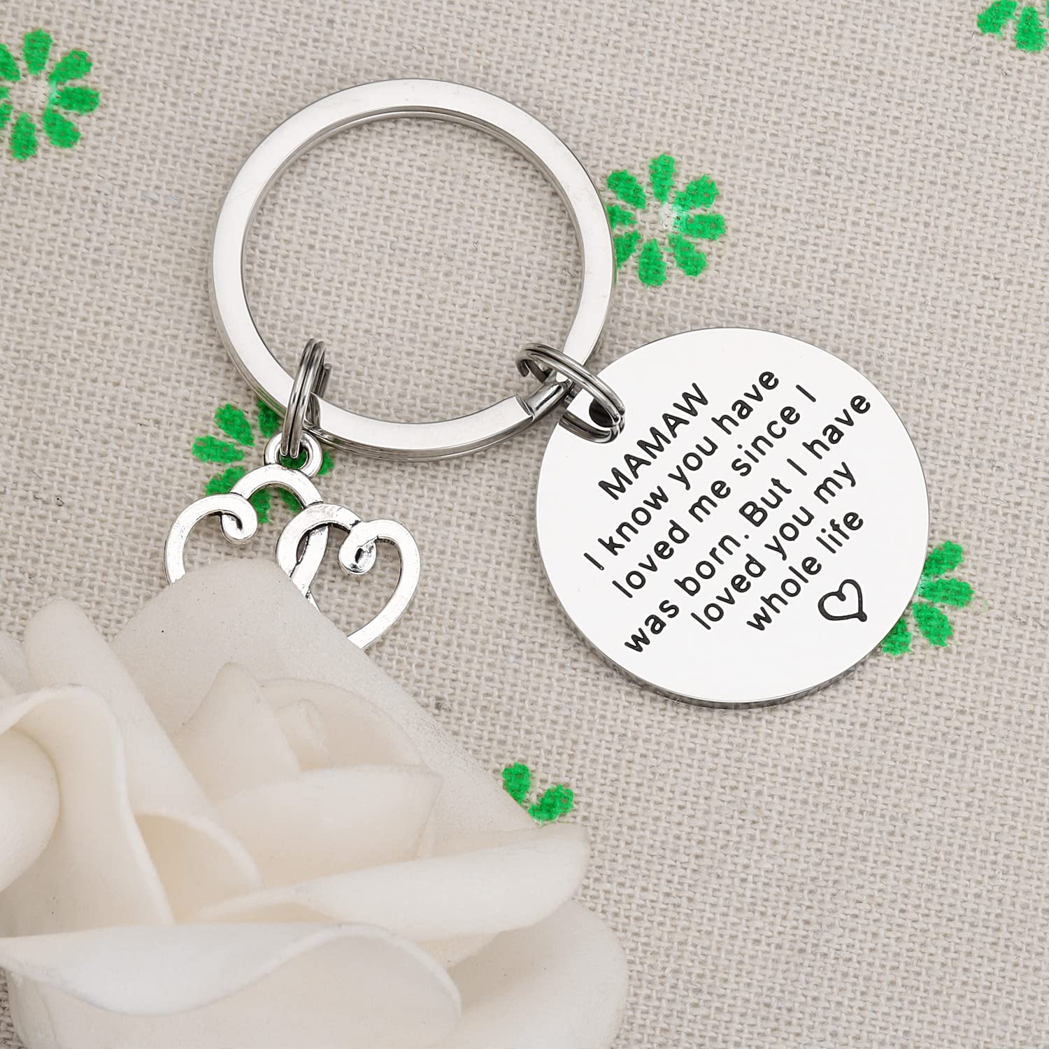 Mamaw Gifts Keychain for Women - Best Mamaw Ever Key Chains Gift