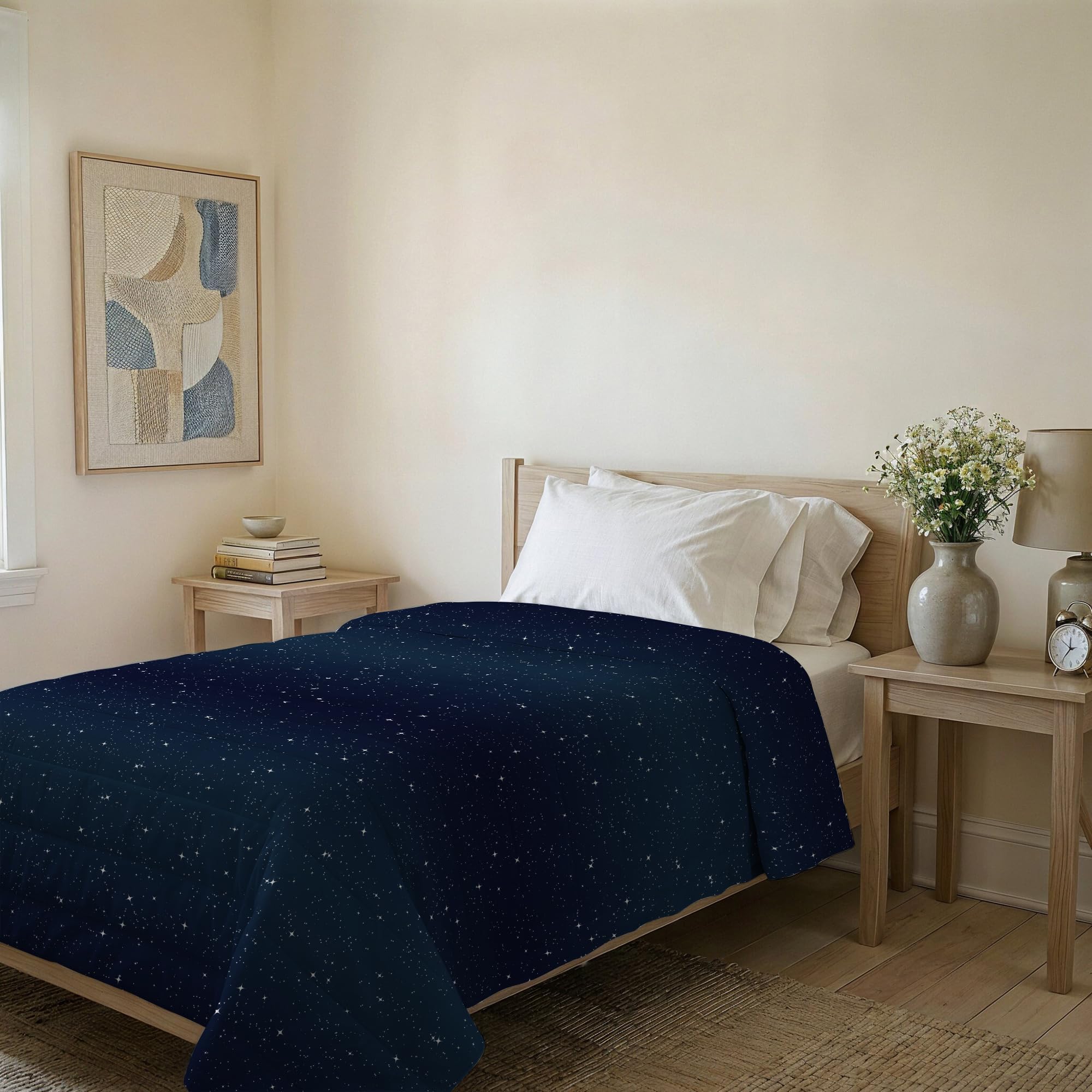 BASIC Drukowana letnia kołdra, Stars, 160x240cm