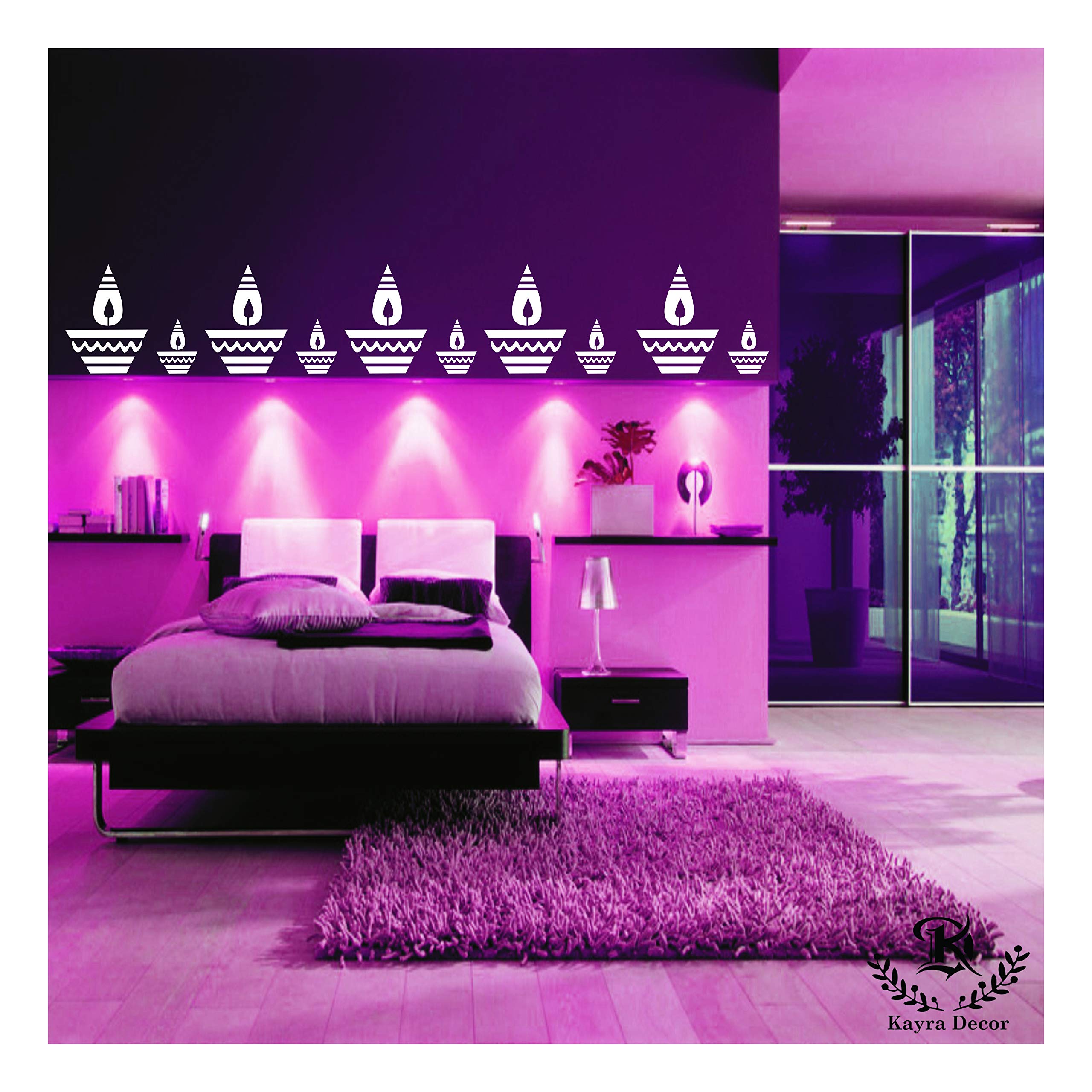 Kayra Decor Diya Stencils for Wall Painting - Pack of 1, 16 inch x 24 inch - (KHSNT066) (B073JBZJT6) Amazon Price History, Amazon Price Tracker