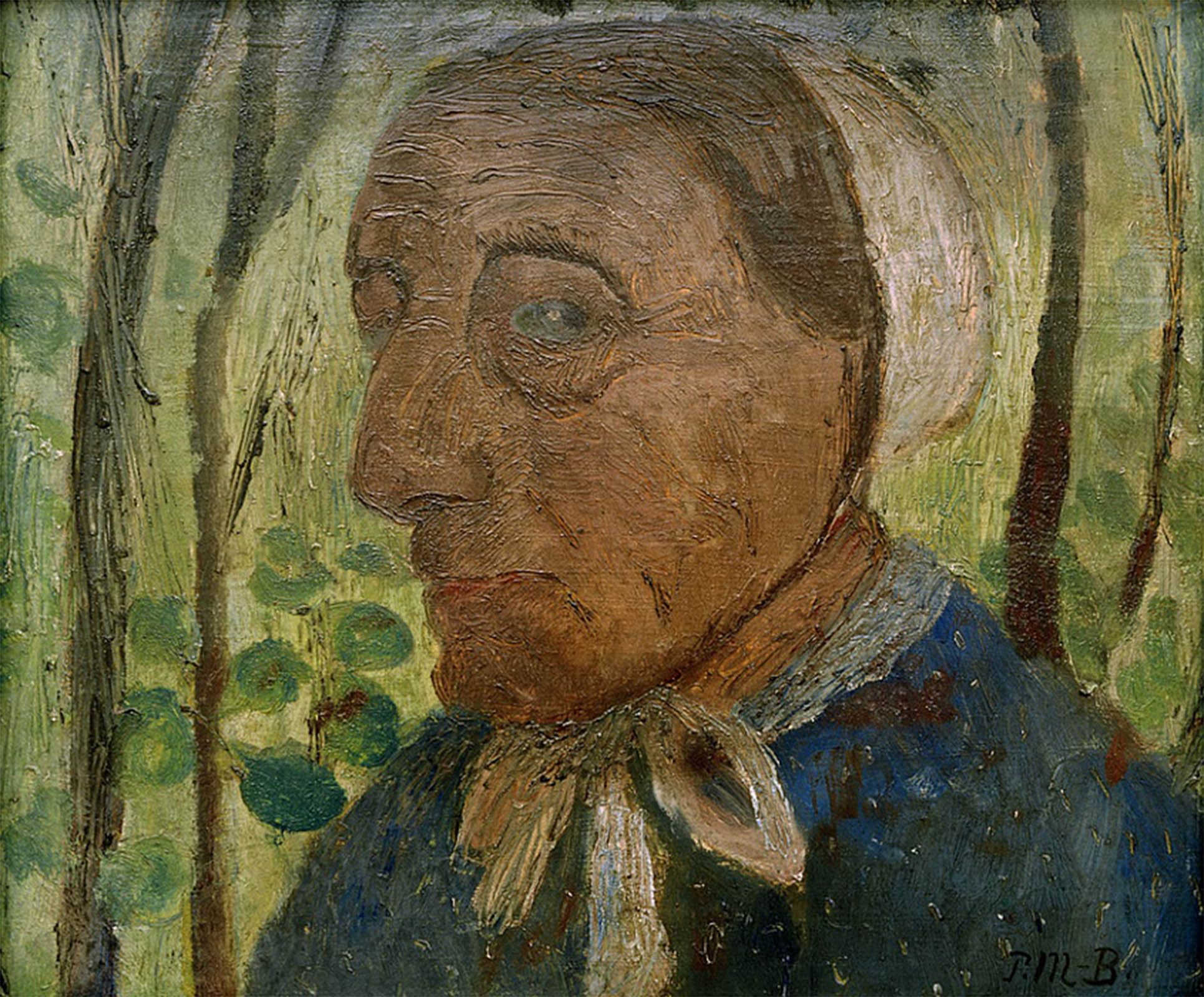 SERENDIPITP Vintage Picture Print on Canvas Wall Art Poster Old Farmer by Paula Modersohn Becker Artwork Print Poster for Wall Decor 60x90cm