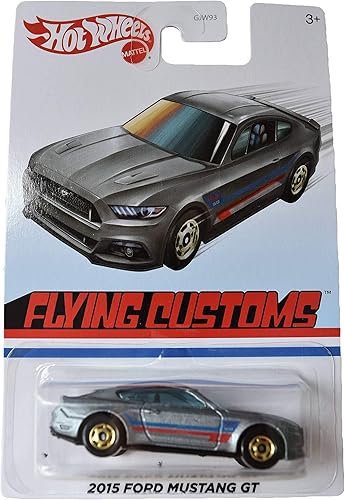 Hot Wheels 2015 Ford Mustang GT, [Plata] Aduanas Voladoras disponible en Yaxa Guatemala