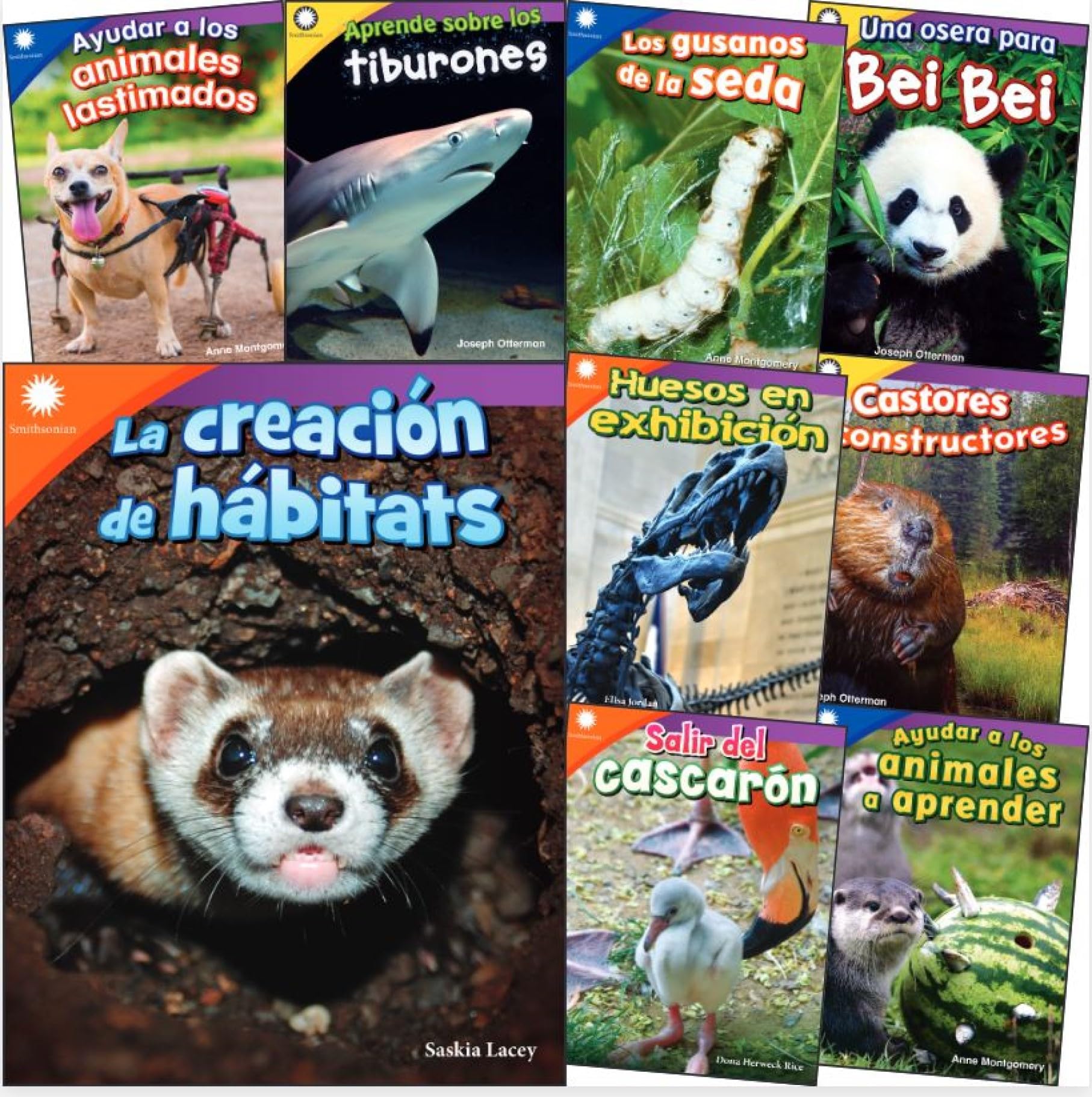 Smithsonian Informational Text: Animals Spanish Grades K-2: 9-Book Set (Spanish Edition)