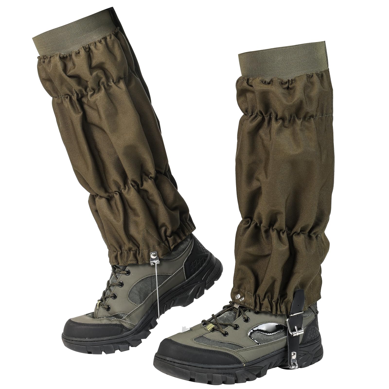 Snake Gaiters for Men Women Adjustable Waterproof Gators for Hiking Boots Lightweight Hunting Snake Guards for Lower Legs Snake Bite Proof Leggings Chaps