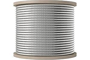 LuckIn 1/4" Thickened Stainless Steel Cable