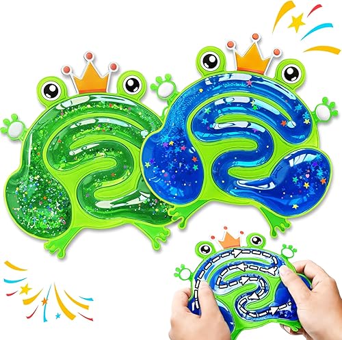 2 juguetes sensoriales antiestrés para niños, rana saltarina con purpurina blanda para niños pequeños, productos sensoriales para autismo, juguetes