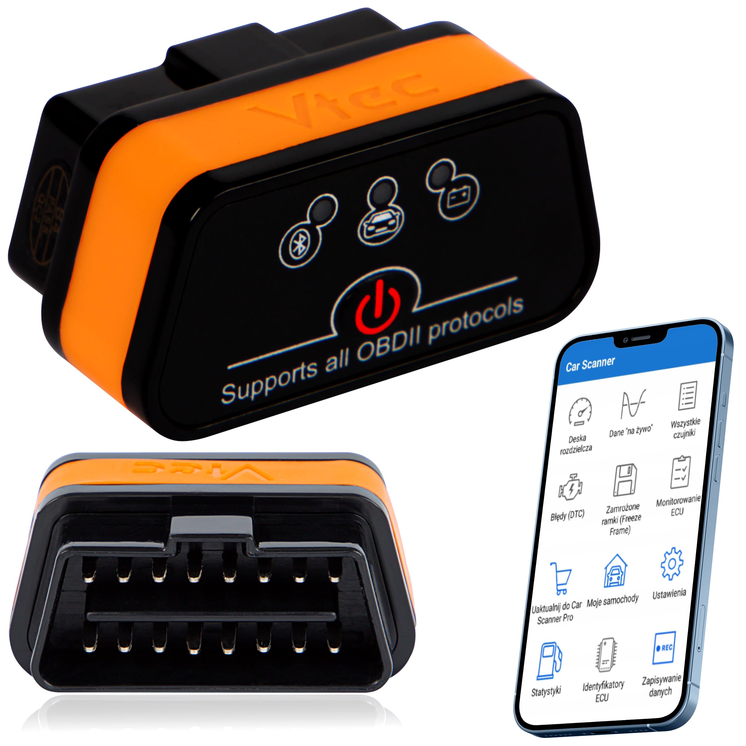BLOW Interfejs diagnostyczny OBD2 Vtec iTRON BLUETOOTH 4.0