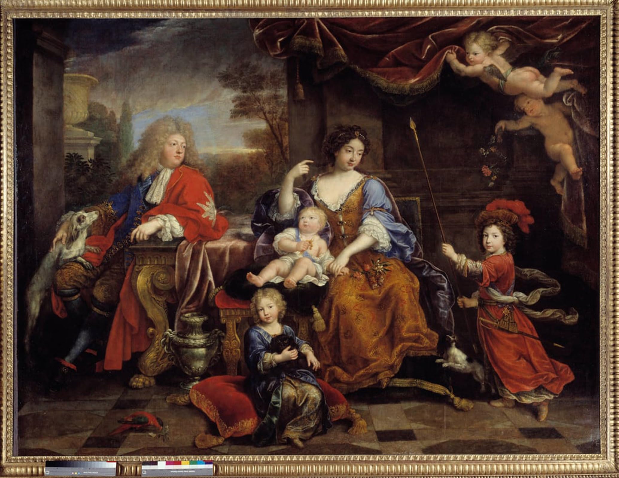 POSTERIIk Vintage Classic Picture Landscape Artwork the Family of Louis of France Son of Louis Xiv by Pierre Mignard Portrait Canvas Painting for Office Home Decor 60x90cm
