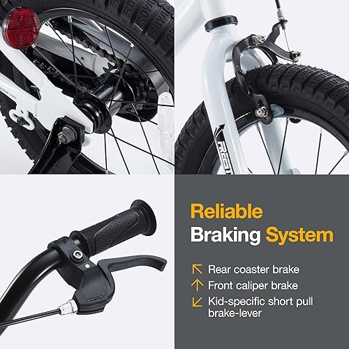 Miniatura 4 de RoyalBaby Freestyle - Bicicleta de aprendizaje para niños pequeños de 12 pulgadas, con ruedas de entrenamiento, para niños y niñas, principiantes de