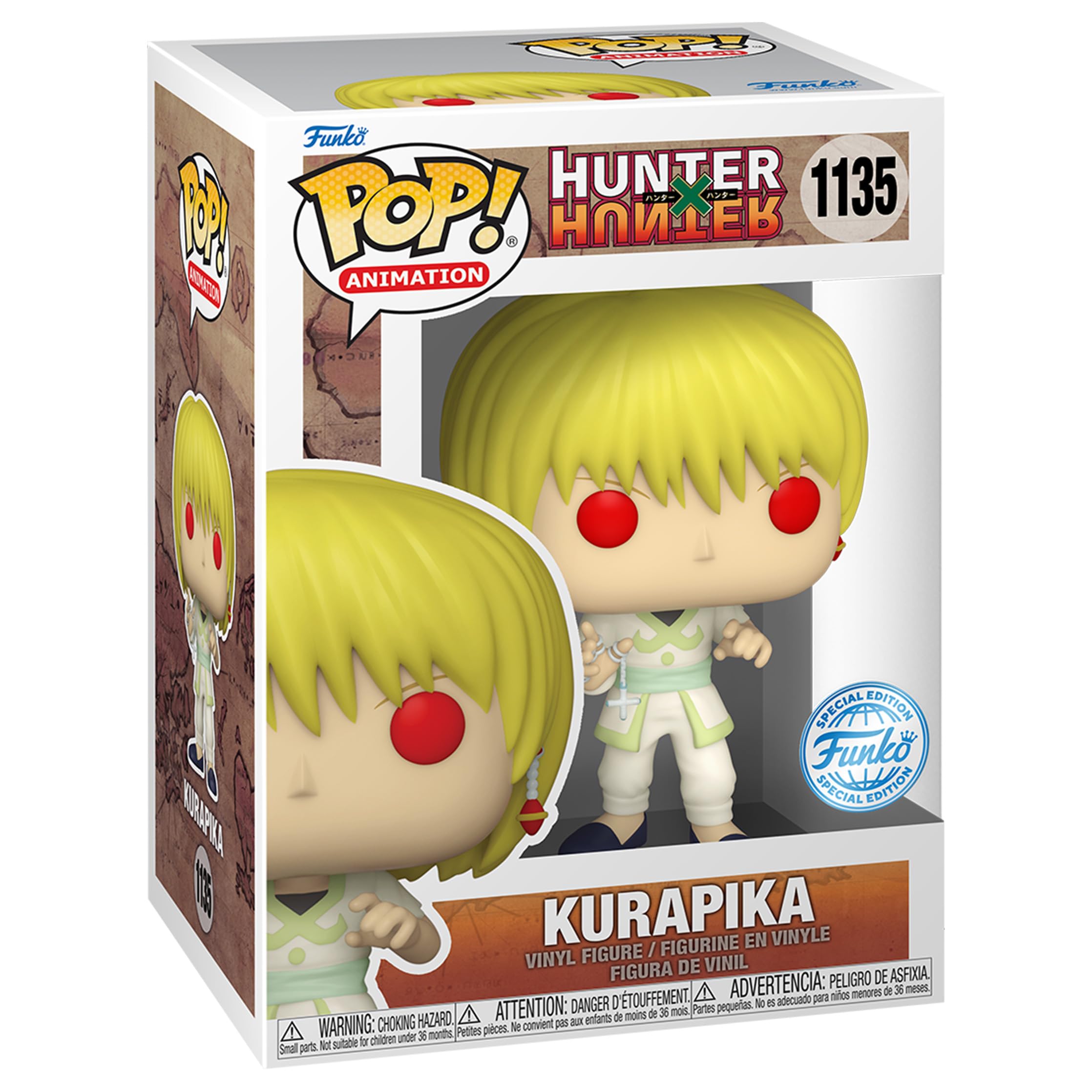 Pop! Animation: Hunter x Hunter - Kurapika w/Chain (Exc), Collectible Vinyl Figure - 63217