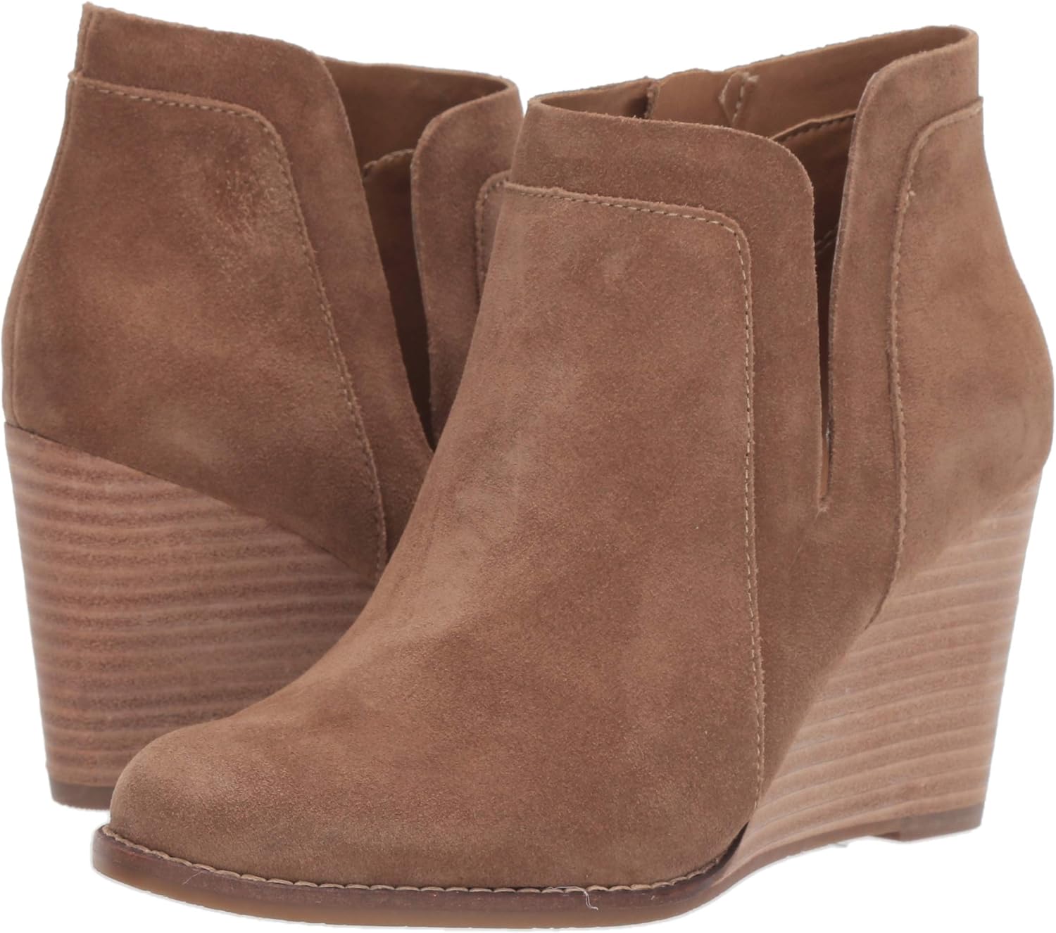 Lucky Brand Womens Yabba Wedge Bootie 9.5 Sesame