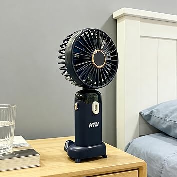 HTU Portable Handheld Fan, Portable Fan, 180 Adjustable, Foldable Fan, Quiet Personal Fan for Travel/Outdoor Summer, 2PCS