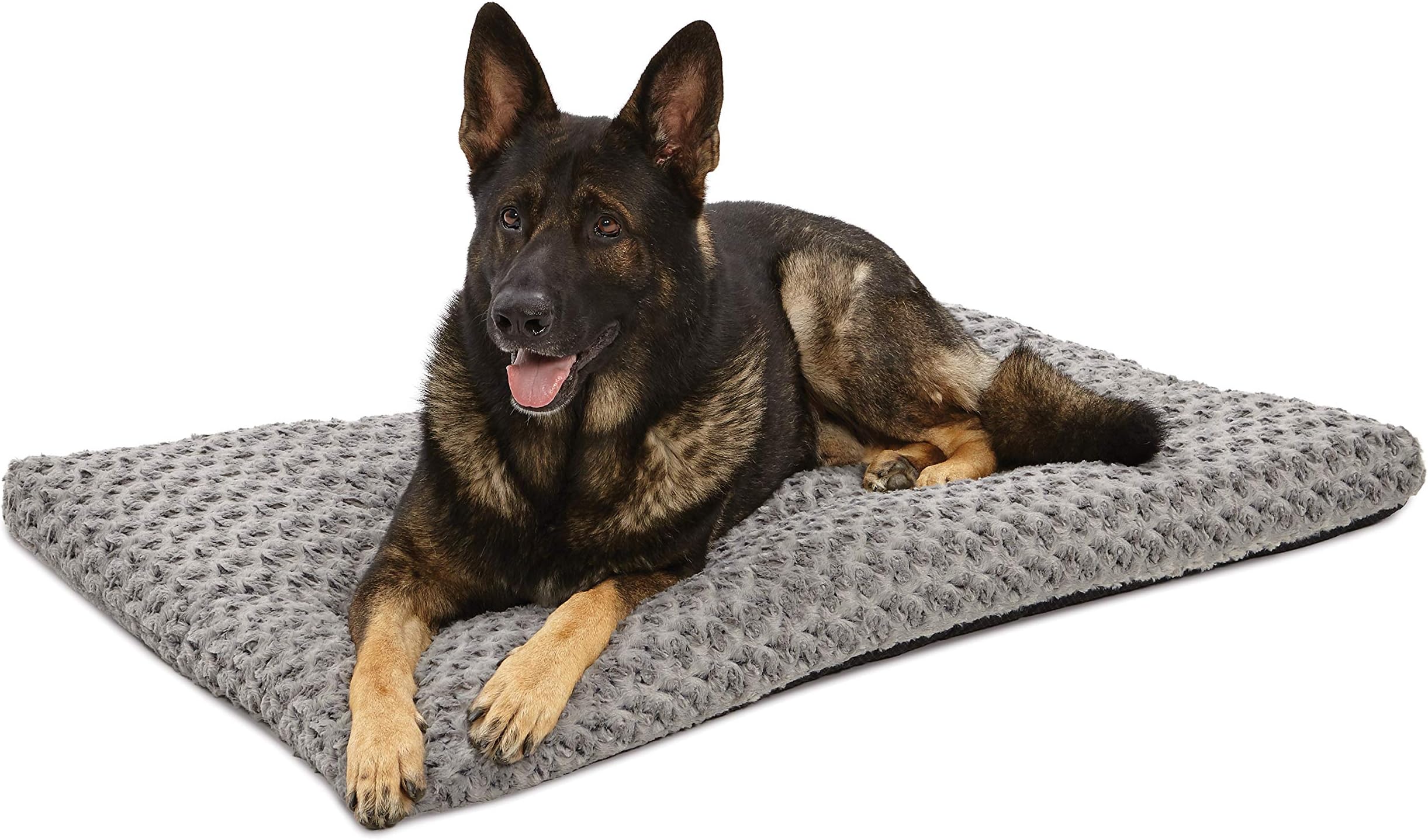 MidWest Homes for Pets XL QuietTime Deluxe Gray Ombré Swirl Plush Pet Bed, Machine Washable, Non-Skid Bottom, Soft Crate Mat for 122 cm Crates