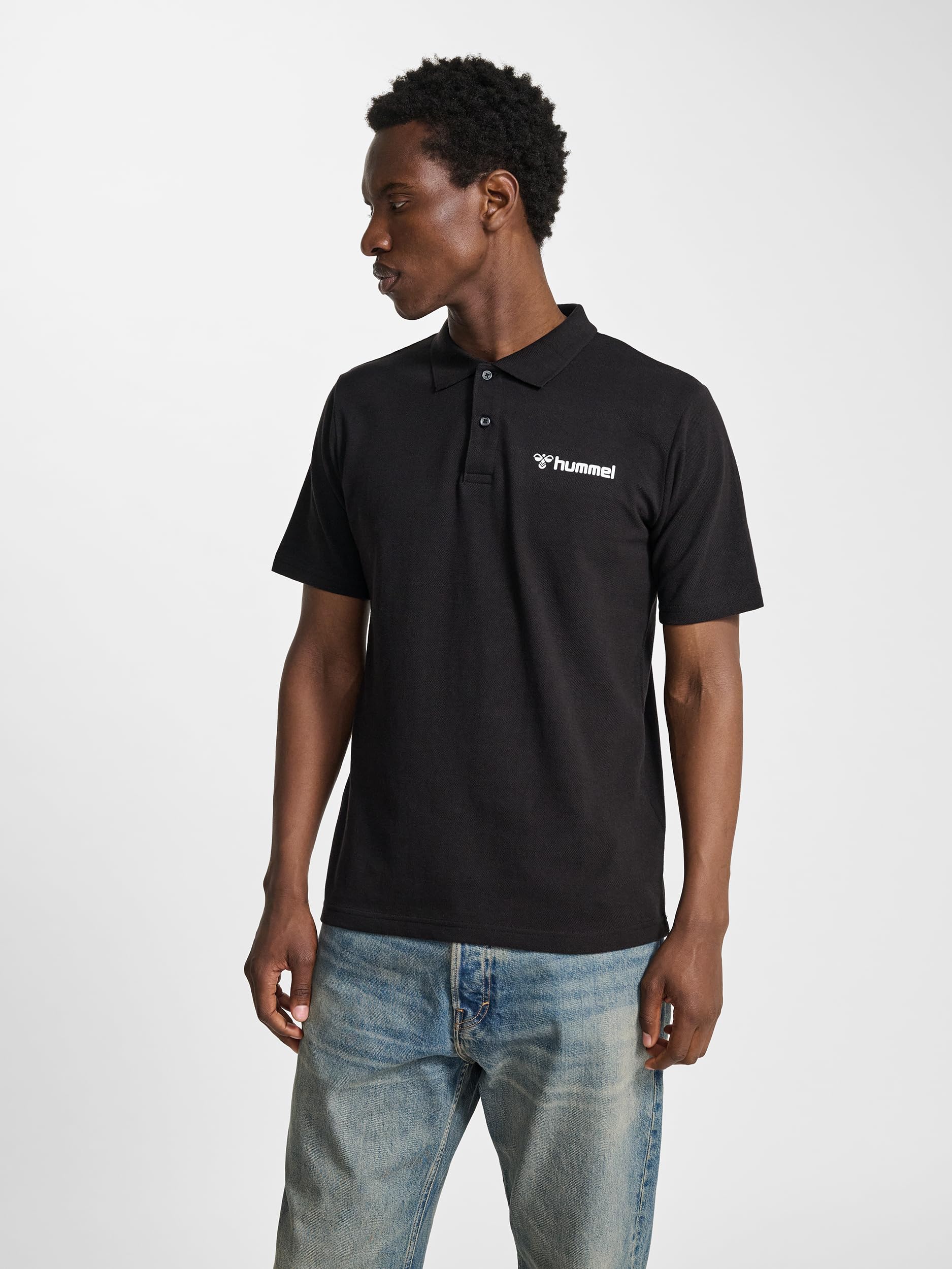 hummel, hmlmover Cotton Polo, Black, 2XL