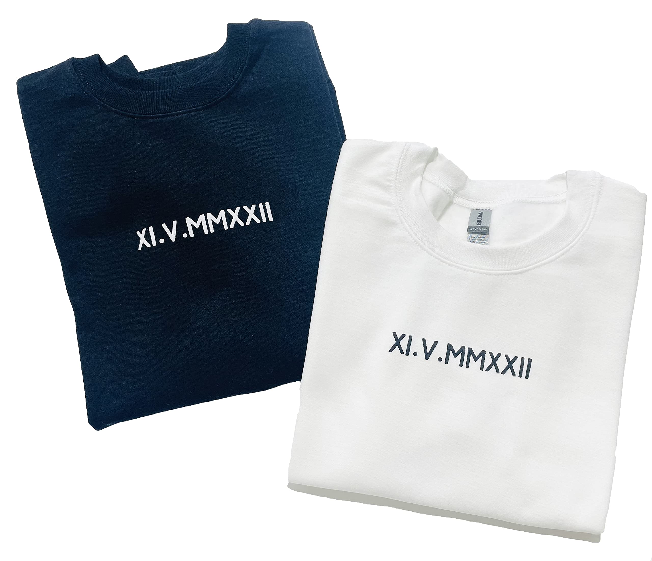 Embossed - Roman Numeral - Custom Mrs Sweatshirt - New Mrs - Honeymoon Pajamas - Wedding Gift - Bridal Gift - Bride Sweatshirt with Date
