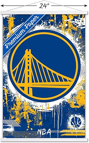 Miniatura 16 de Trends International NBA Golden State Warriors - Póster de pared con logotipo Maximalist 23, 22.37 x 34.00 pulgadas, paquete de impresión y colgador