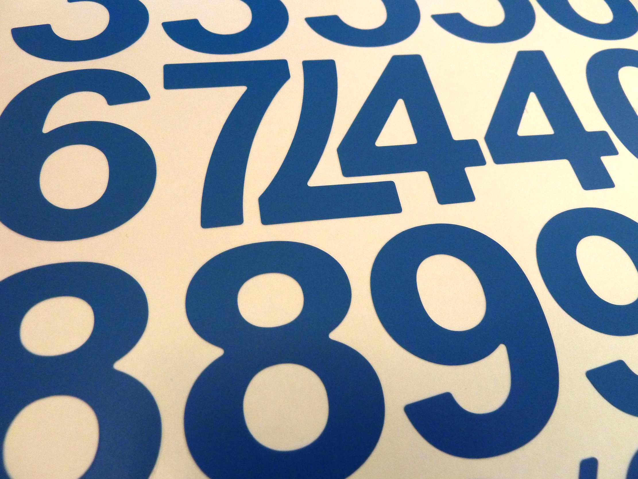 Blue Stick On Letters For Signs Laser Cut Plastic Letters
