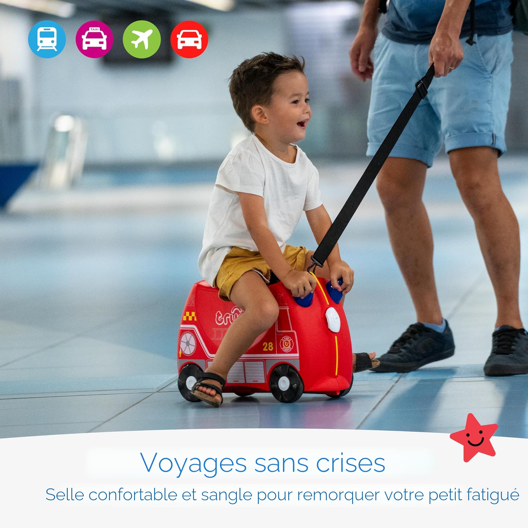 Trunki Valise à Roulettes pour Enfants et Bagages à Main pour Enfants : Valise à Roulettes Tipu Tigre (Orange), Tipu le Tigre (Orange), 46 cm, Tipu