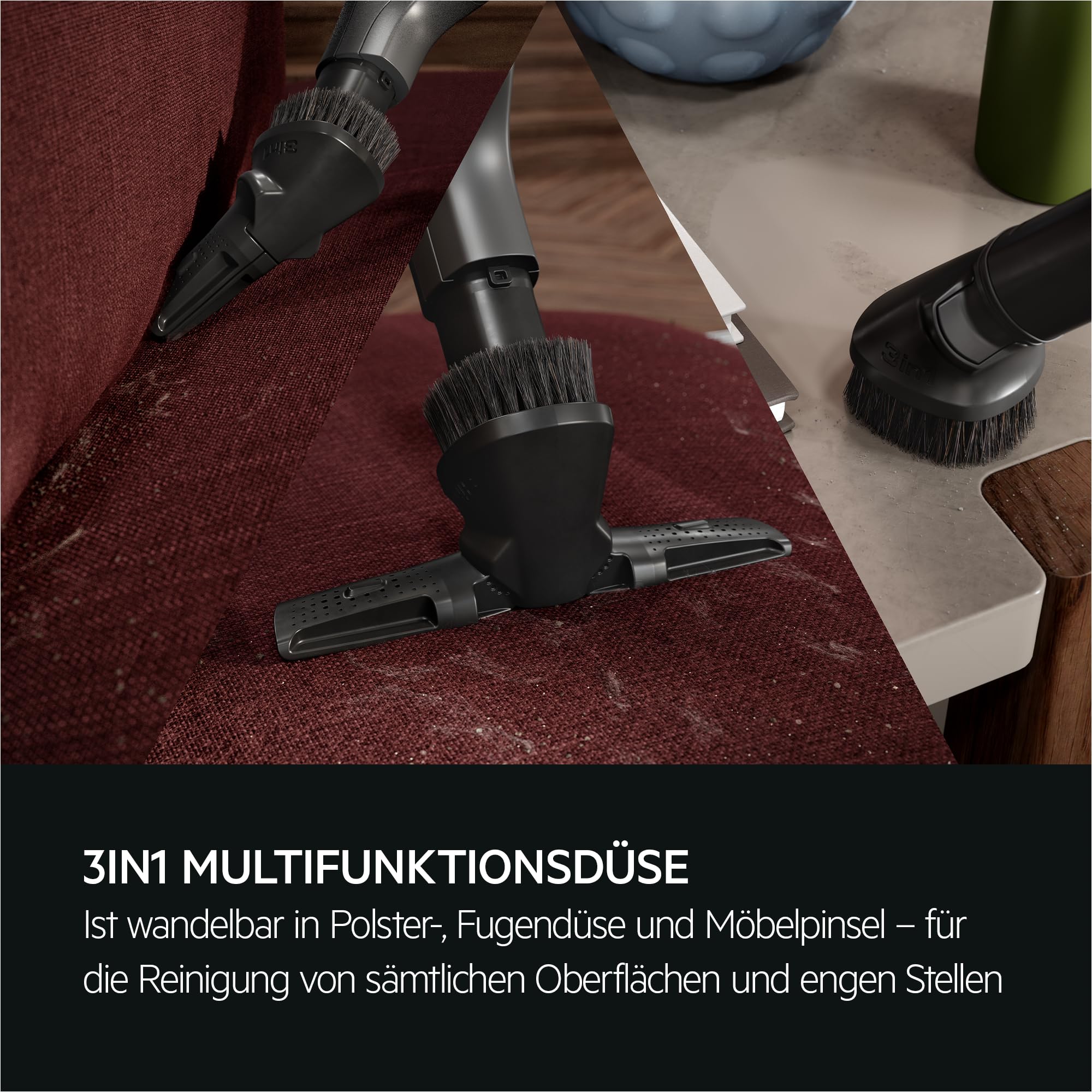 AEG Ultimate 8000 Staubsauger mit Beutel, Testsieger der Stiftung Warentest, hohe Saugleistung, Auto-Modus, Alle Böden, 48% Recyclingkunststoff, 3in1 Düse, HEPA-Filtration, 12m, LED-Licht, AB81U1SW