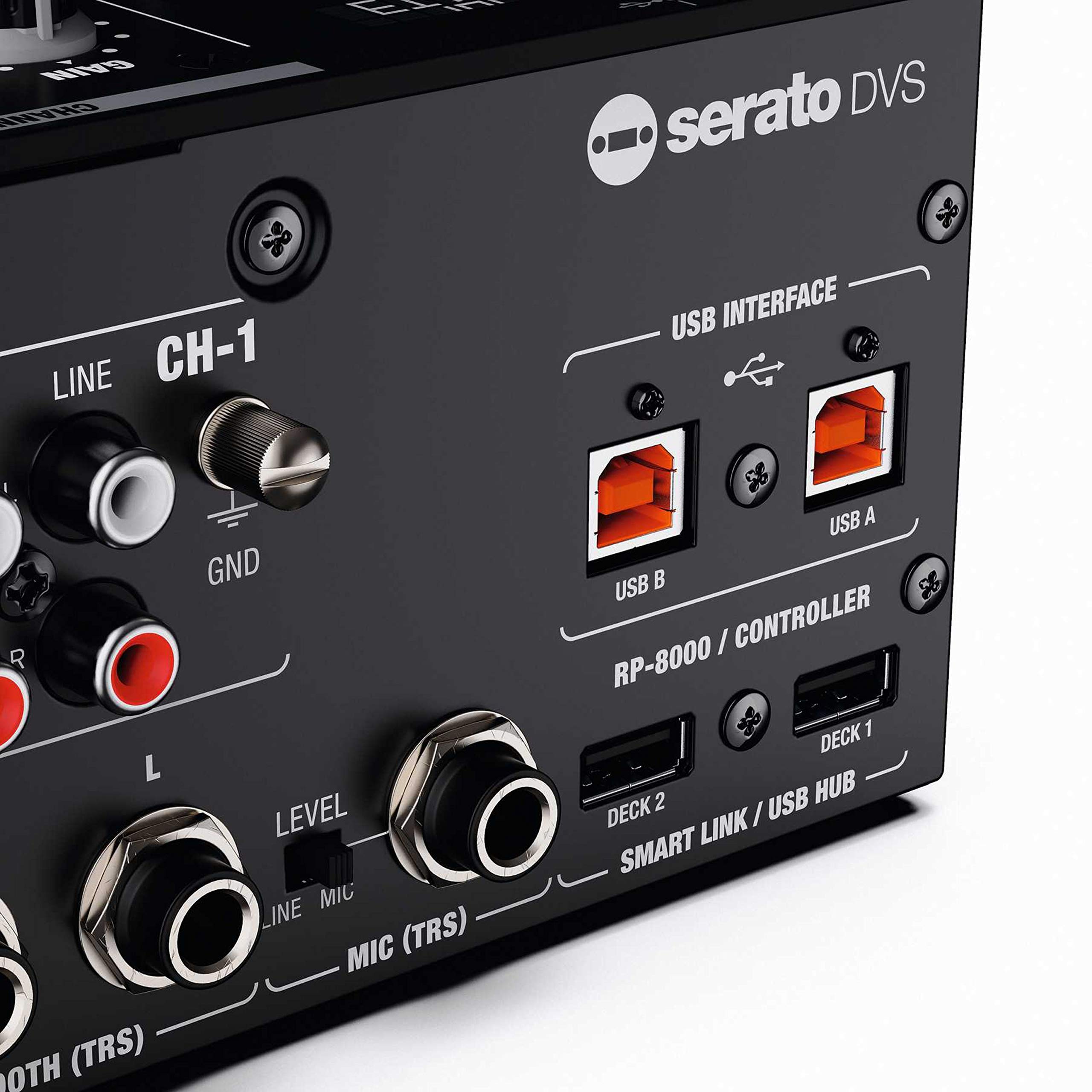 reloop ELITE - Mixer professionale per prestazioni DVS per Serato DJ Pro, Controllo fino a 12 modalità di prestazione per piattaforma, 16 Performance Pad RGB grandi e sensibili alla velocità, Nero
