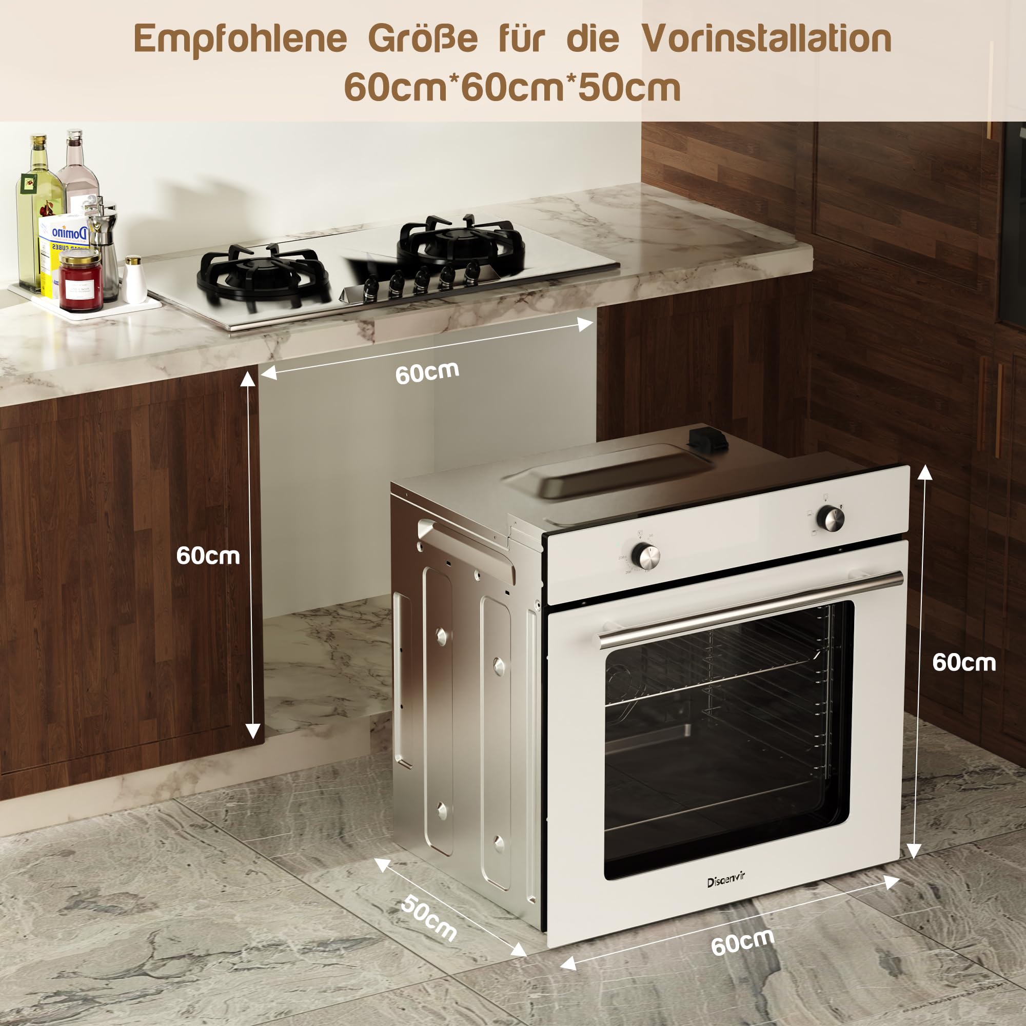 Einbaubackofen 60 cm & Induktionskochfeld 60 cm mit Flexzone
