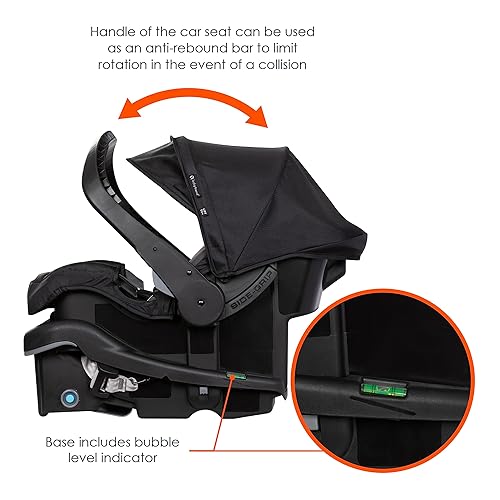 Miniatura 34 de Baby Trend Passport Carriage Travel System DLX (con Ez-Lift Plus), Uptown Black