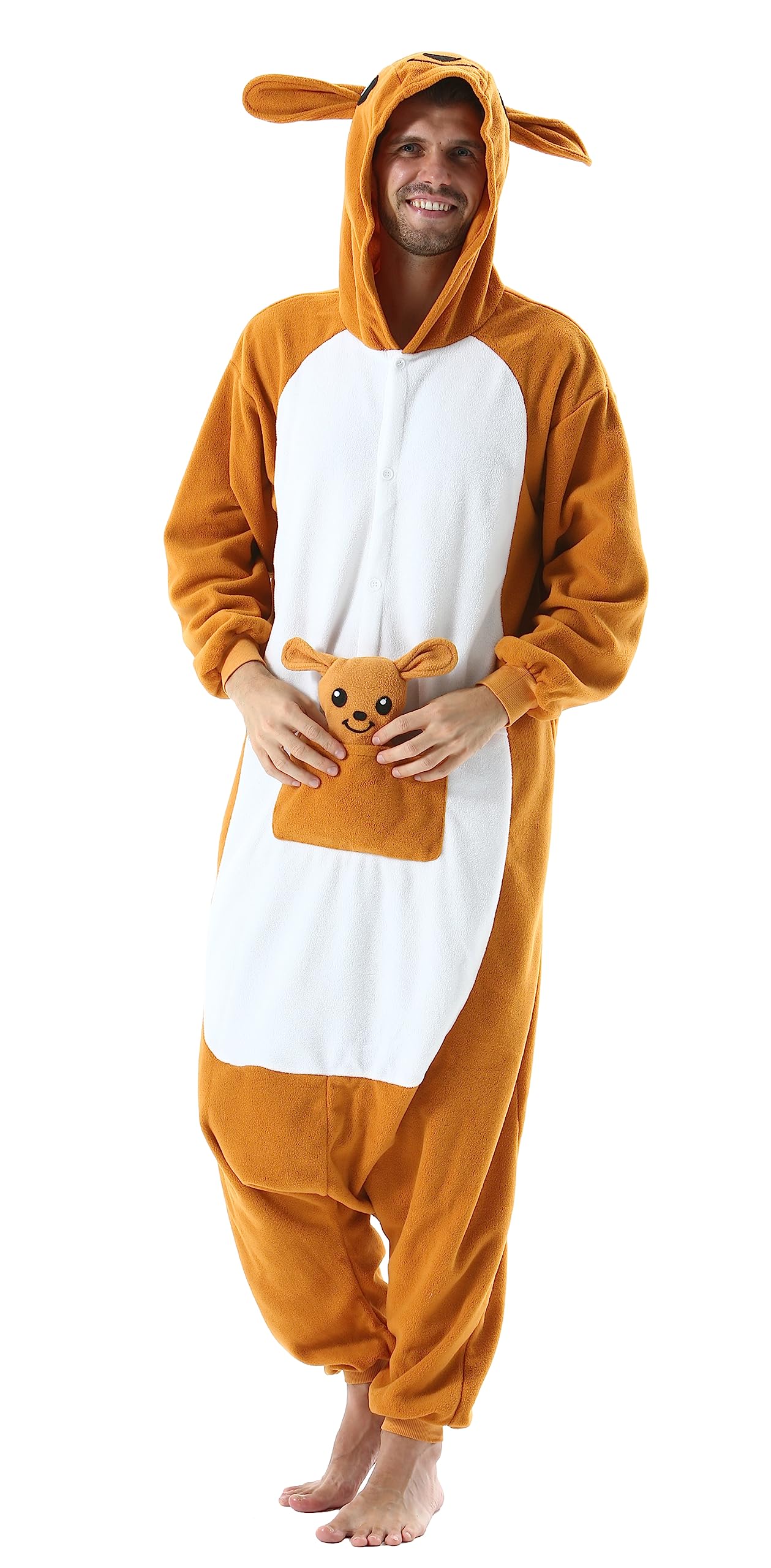 SimZoo Adulto Disfraz Pijama Unisex Pijama Kigurumi Onesie para Carnaval Halloween Cosplay Ropa de Dormir Traje de Disfraz para Navidad Festival Mujer y Hombre - 4