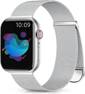 Pulseira de Malha Milanesa Zedoli, Compatível com Apple Watch, Aço Inóx