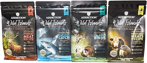 YKエンタープライズ アディクション キャット ワイルドアイランズ 300ｇ×4種アソートセット (猫用総合栄養食/オールステージ対応)